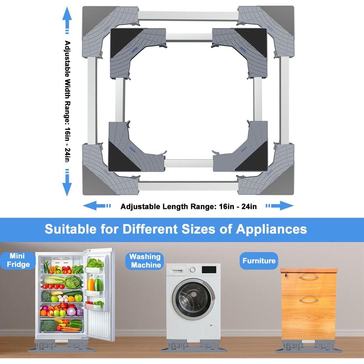 Soporte Ajustable para Mini Nevera KUPAO con Bandeja de Silicona