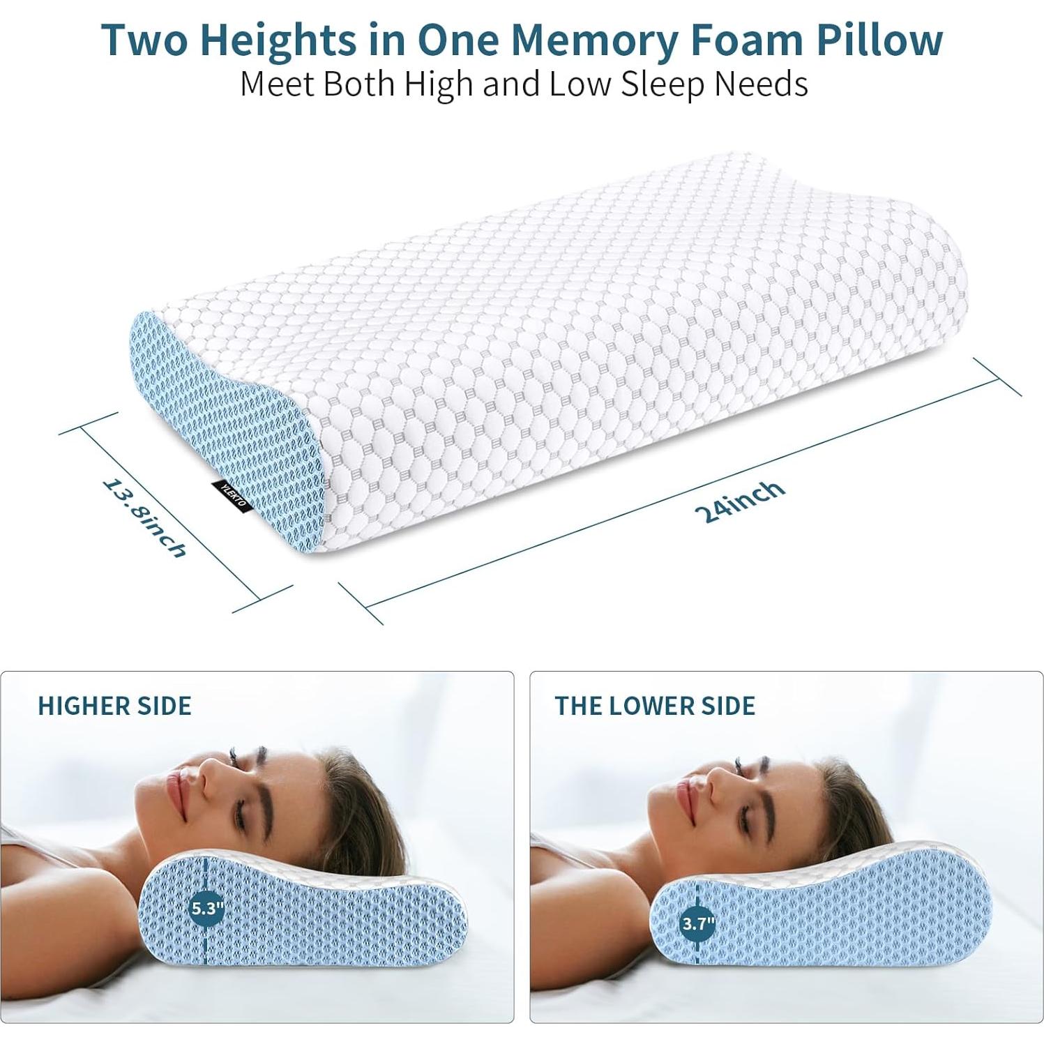 Almohada Cervical Besyodo Espuma Viscoelástica Refrigerante