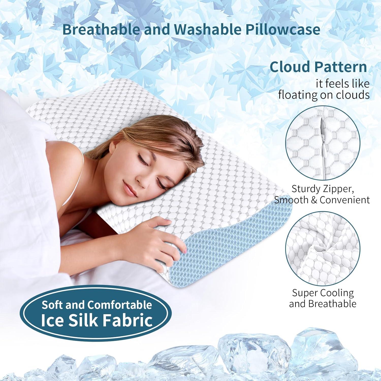 Almohada Cervical Besyodo Espuma Viscoelástica Refrigerante