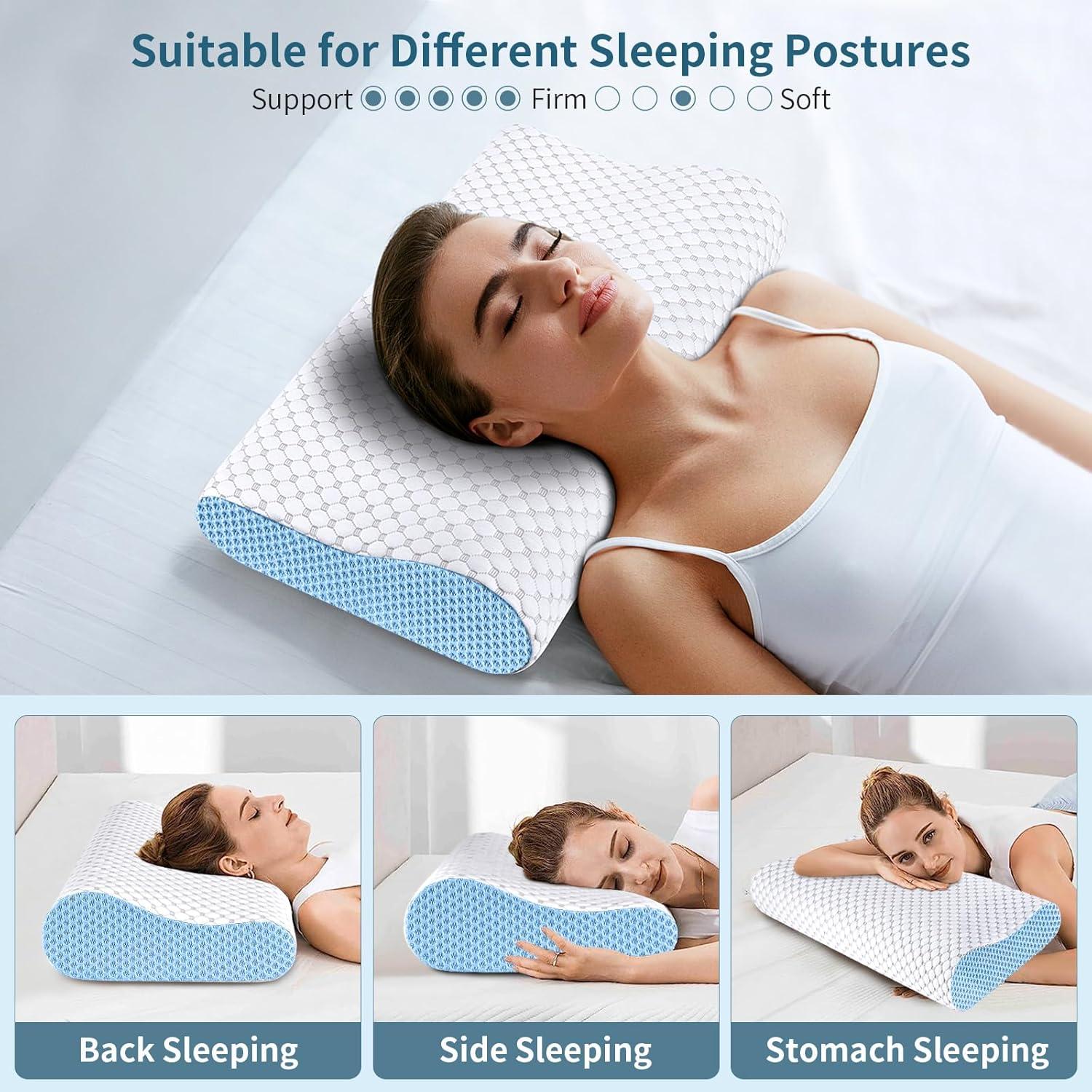 Almohada Cervical Besyodo Espuma Viscoelástica Refrigerante