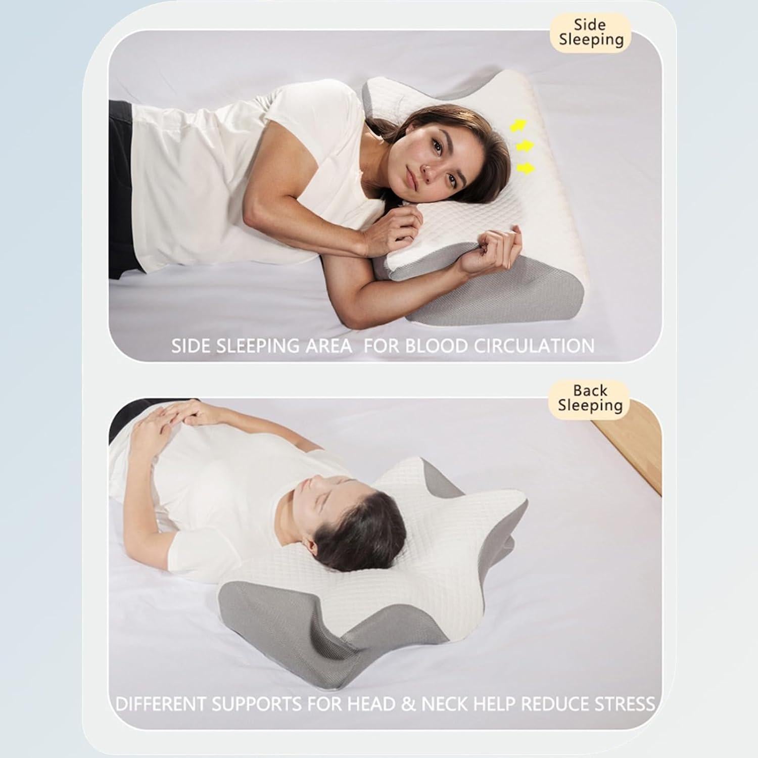 Almohada Ergonómica Fagofid de Espuma Viscoelástica Negra
