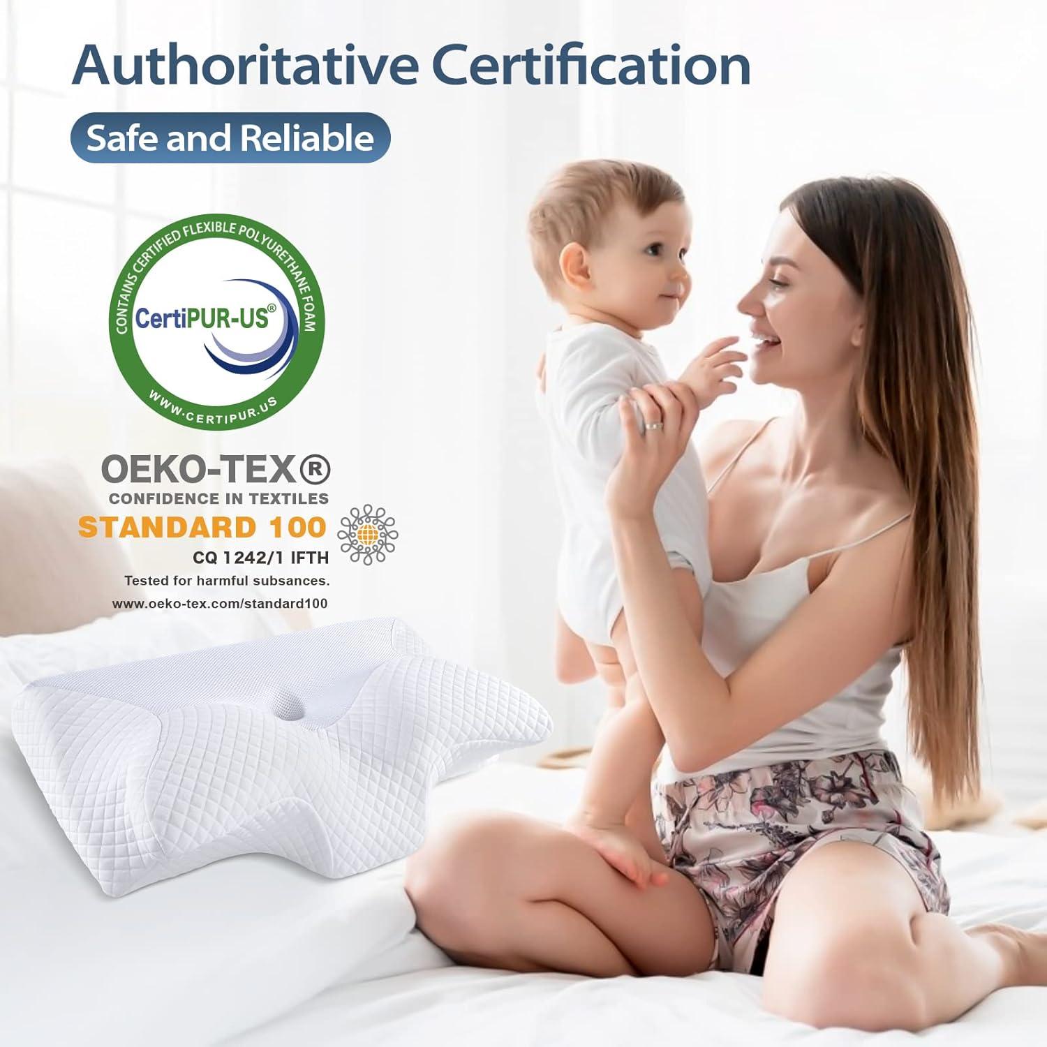 Almohada Cervical HOMCA Espuma Viscoelástica King 69.9x39.9cm