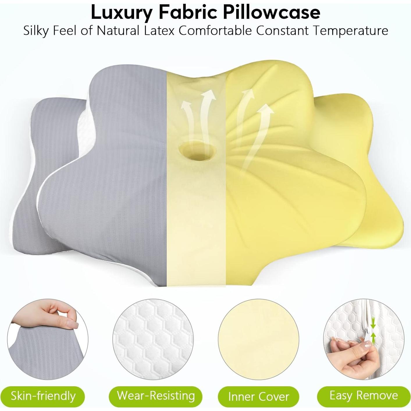 Almohada Cervical Voovc Ergonomica Espuma Viscoelástica 60D