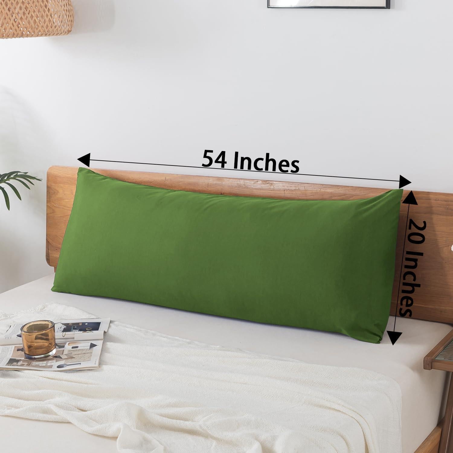 Cojín Corporal BedTreat Verde 50,8x137,2 cm Lavable