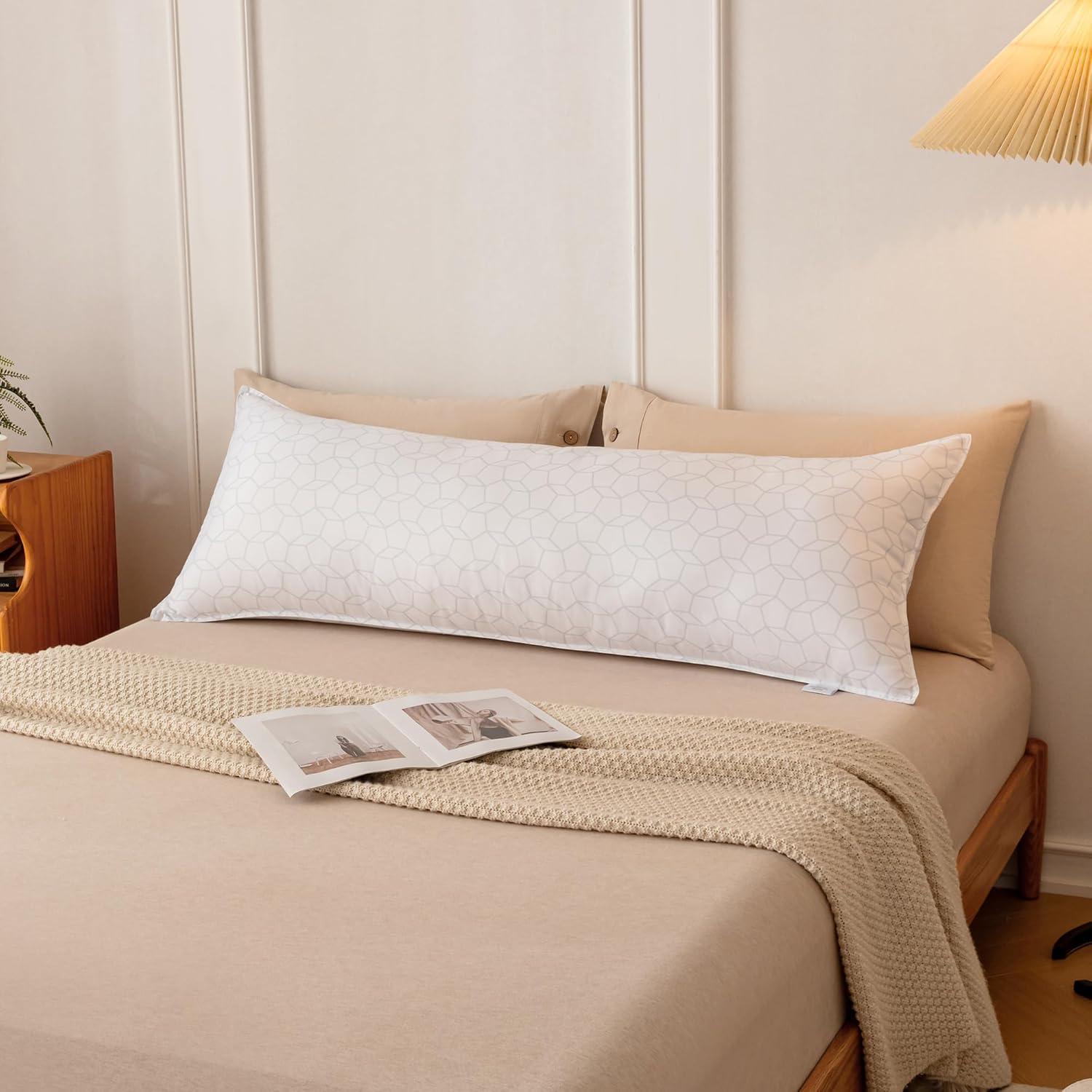 Almohada Corporal Oubonun 20x137 cm Firme Blanca