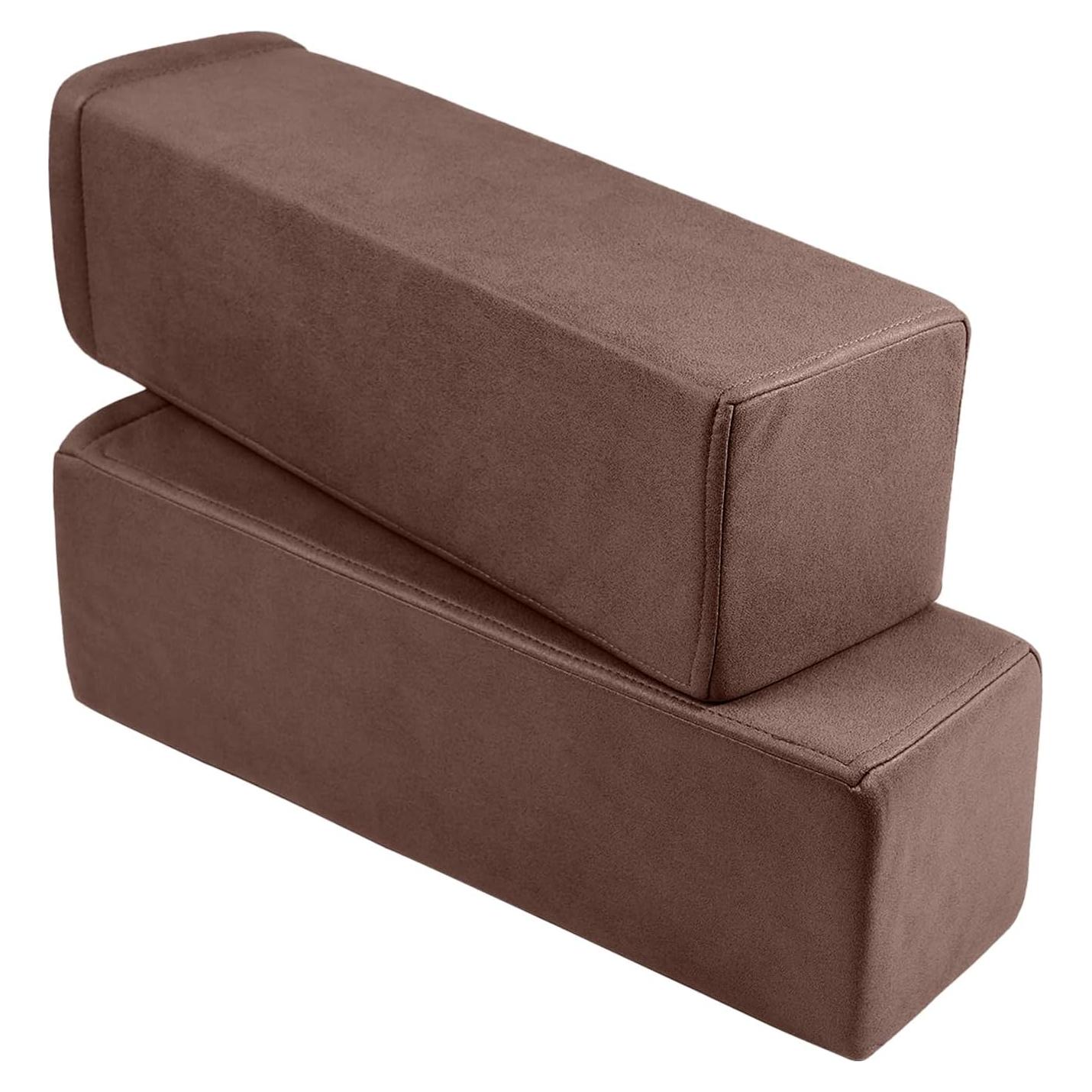 Paquete 2 Almohadas Reposabrazos M Mute Touch Marrón