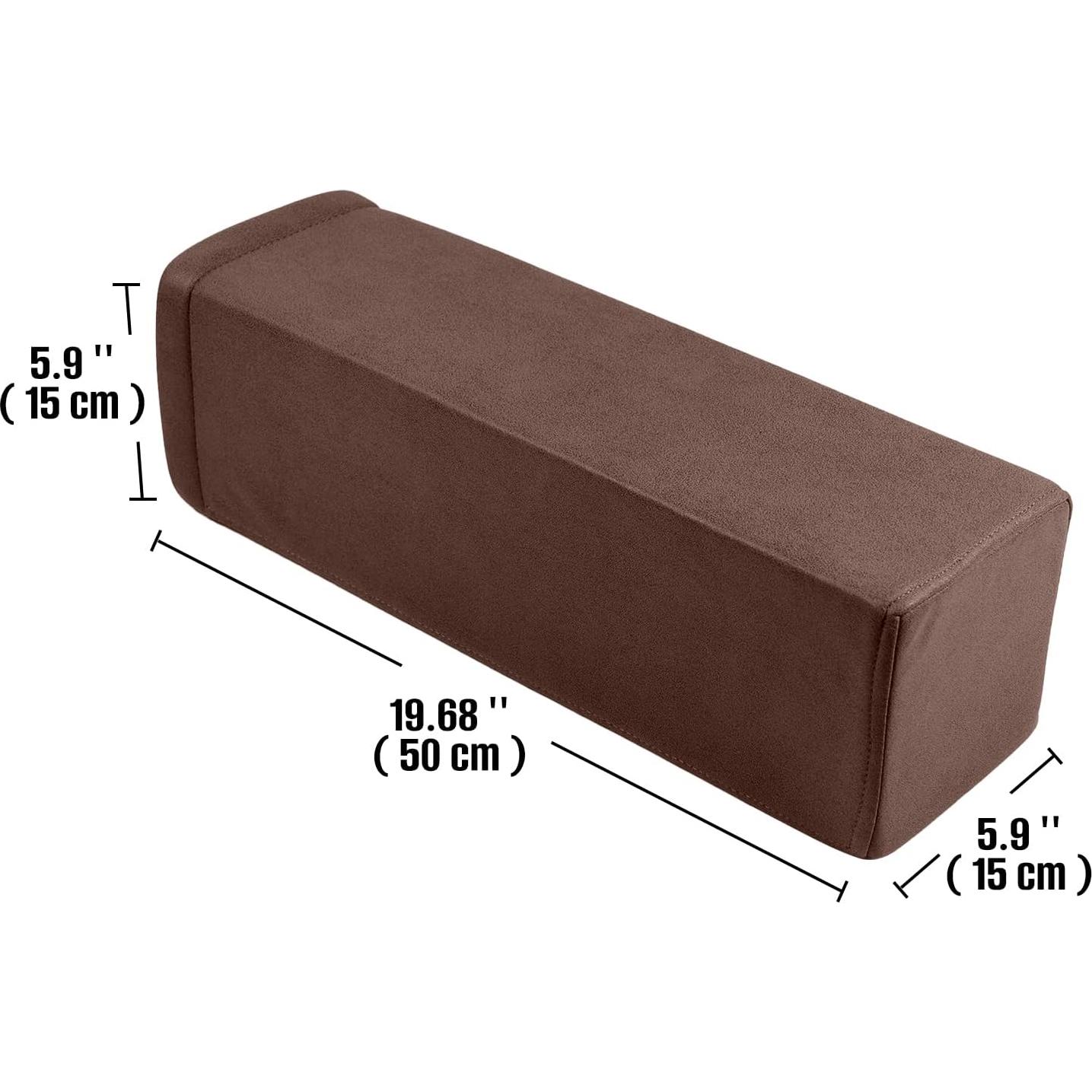 Paquete 2 Almohadas Reposabrazos M Mute Touch Marrón