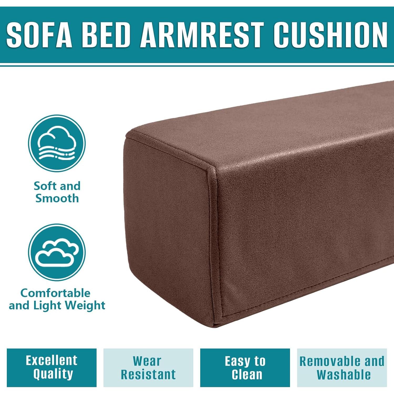 Paquete 2 Almohadas Reposabrazos M Mute Touch Marrón