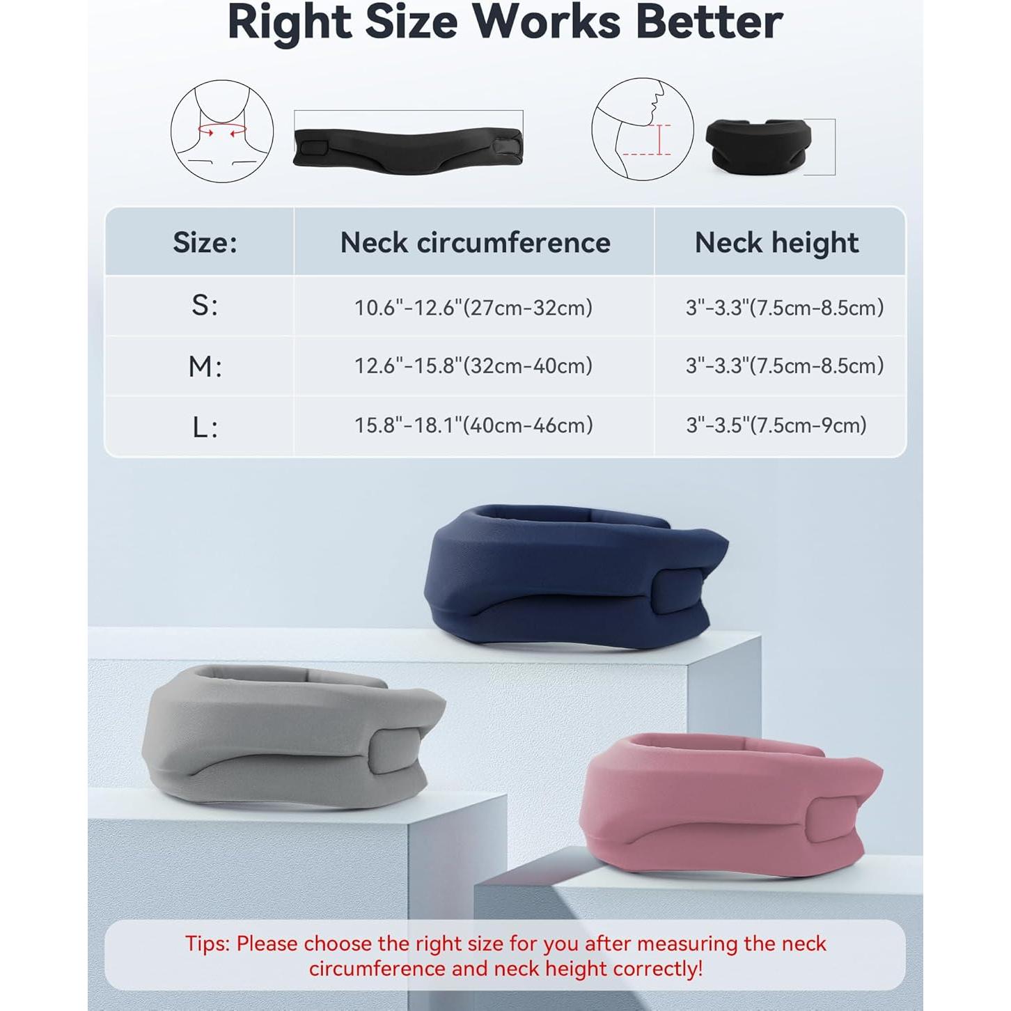 Collarín Cervical Qwnccet Negro Mediano 32-40.6 cm Soporte