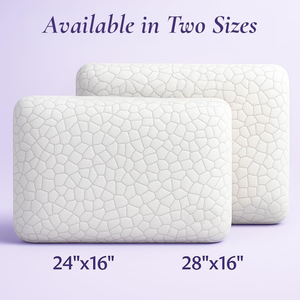 Almohada de Lavanda OMEO Estándar Espuma Viscoelástica 61x40 cm