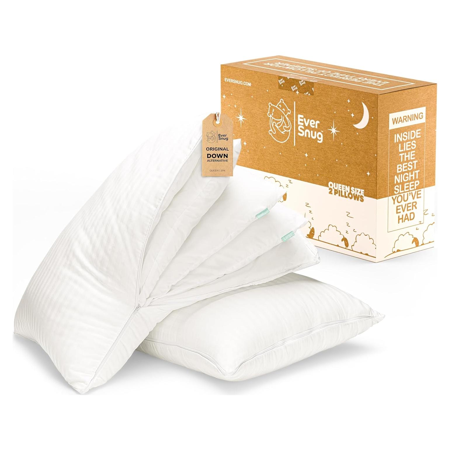 Almohadas Ajustables EverSnug - Juego de 2 Reina