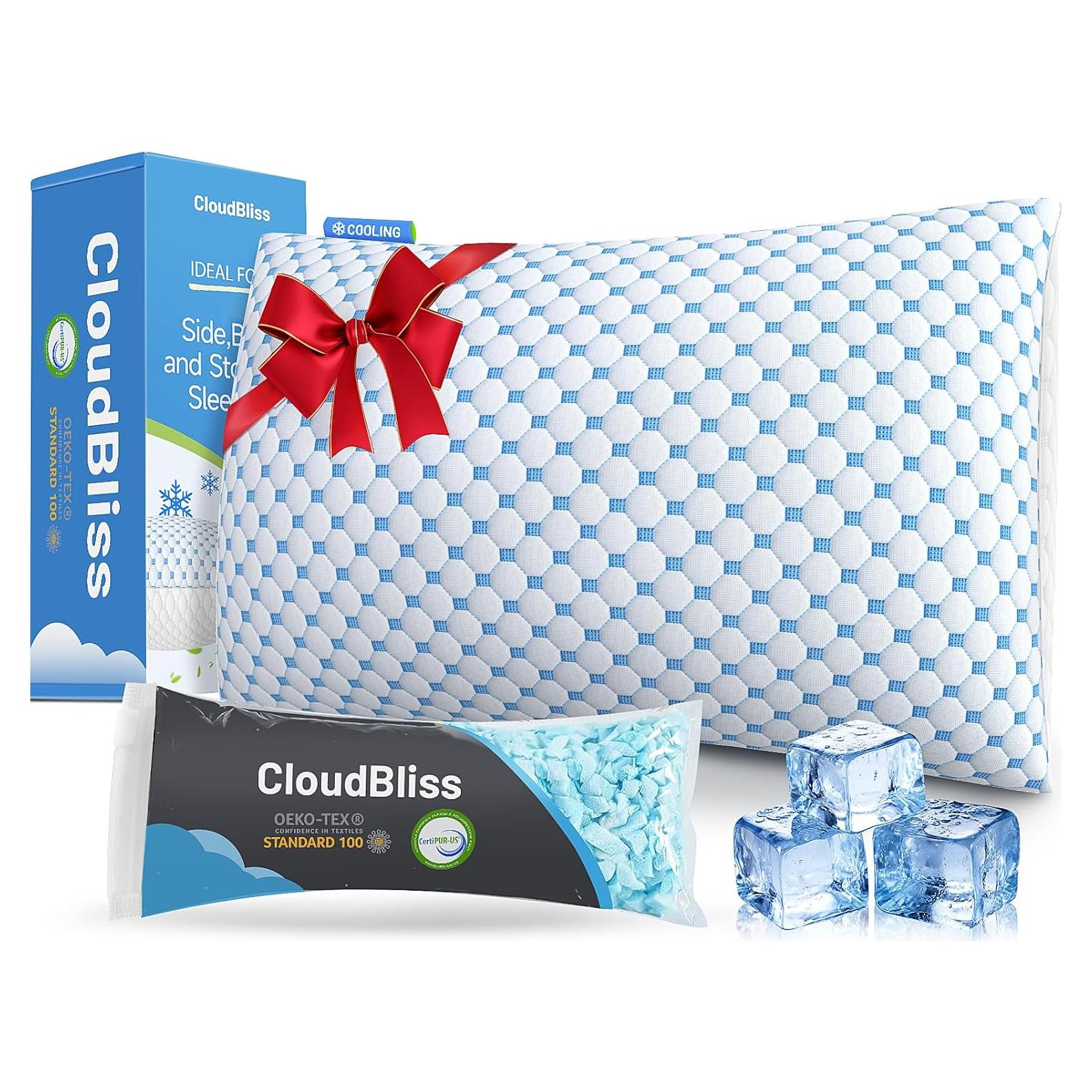 Almohada Ajustable CloudBliss Espuma Viscoelástica Queen