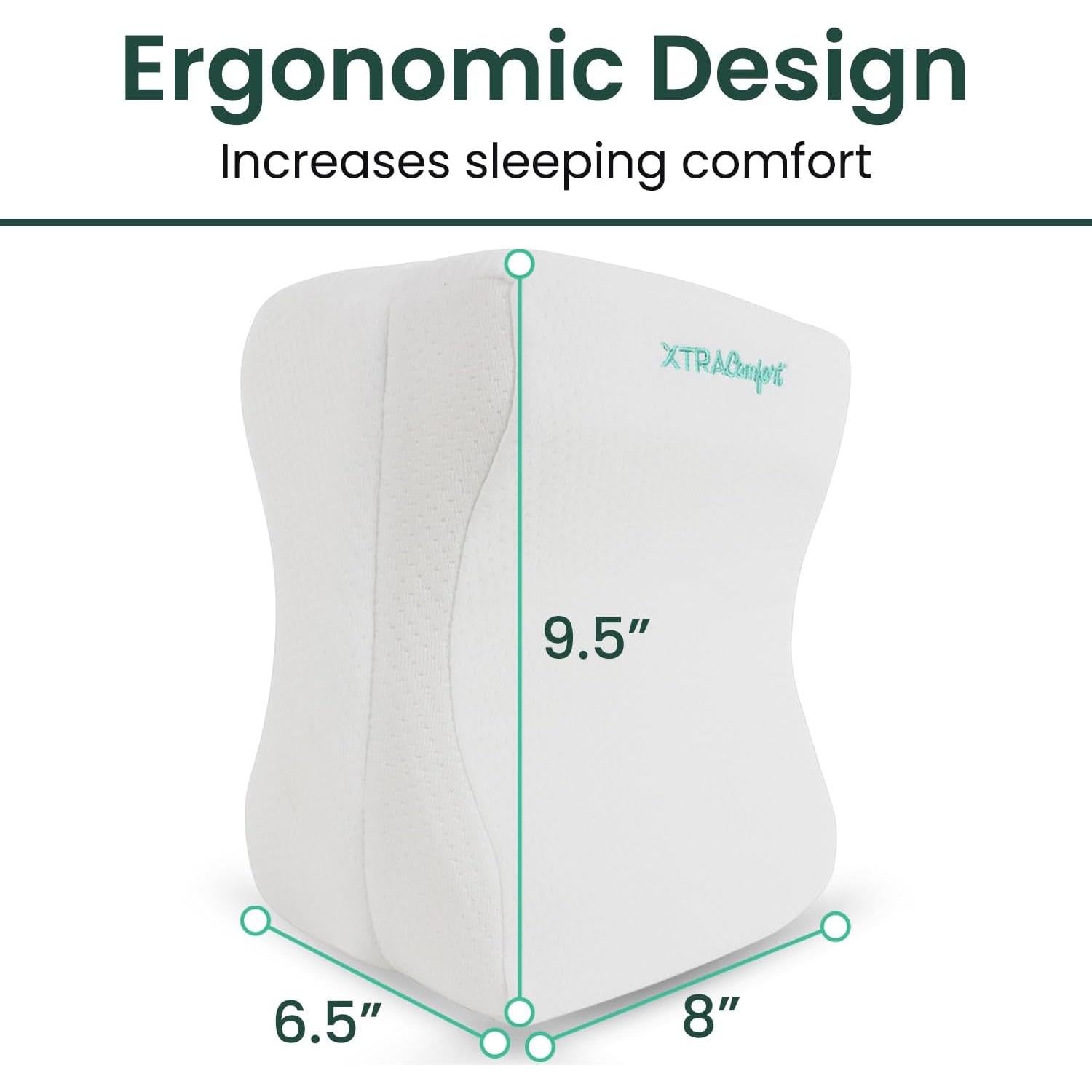 Almohada de Rodilla Xtra-Comfort Espuma Viscoelástica 33 cm