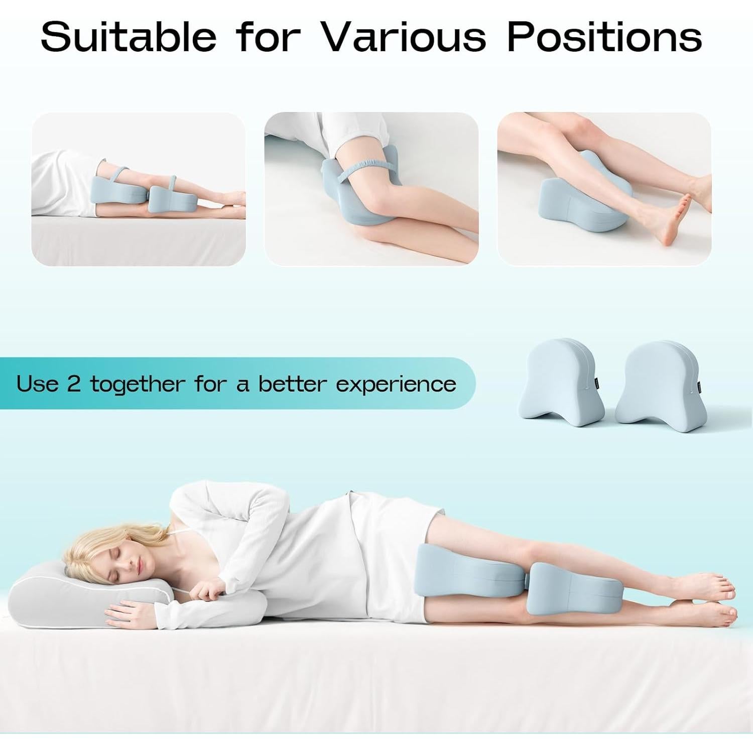 Almohada para Rodillas Ruizman Espuma Viscoelástica Azul