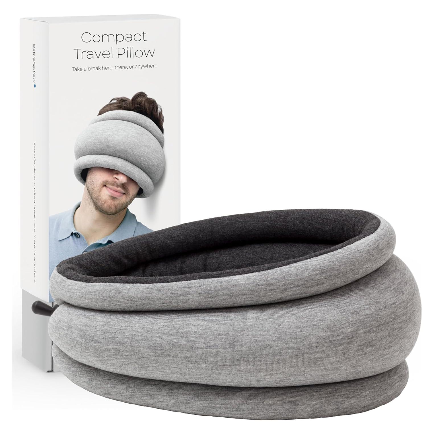 Almohada de Viaje Ostrichpillow Light Gris Medianoche