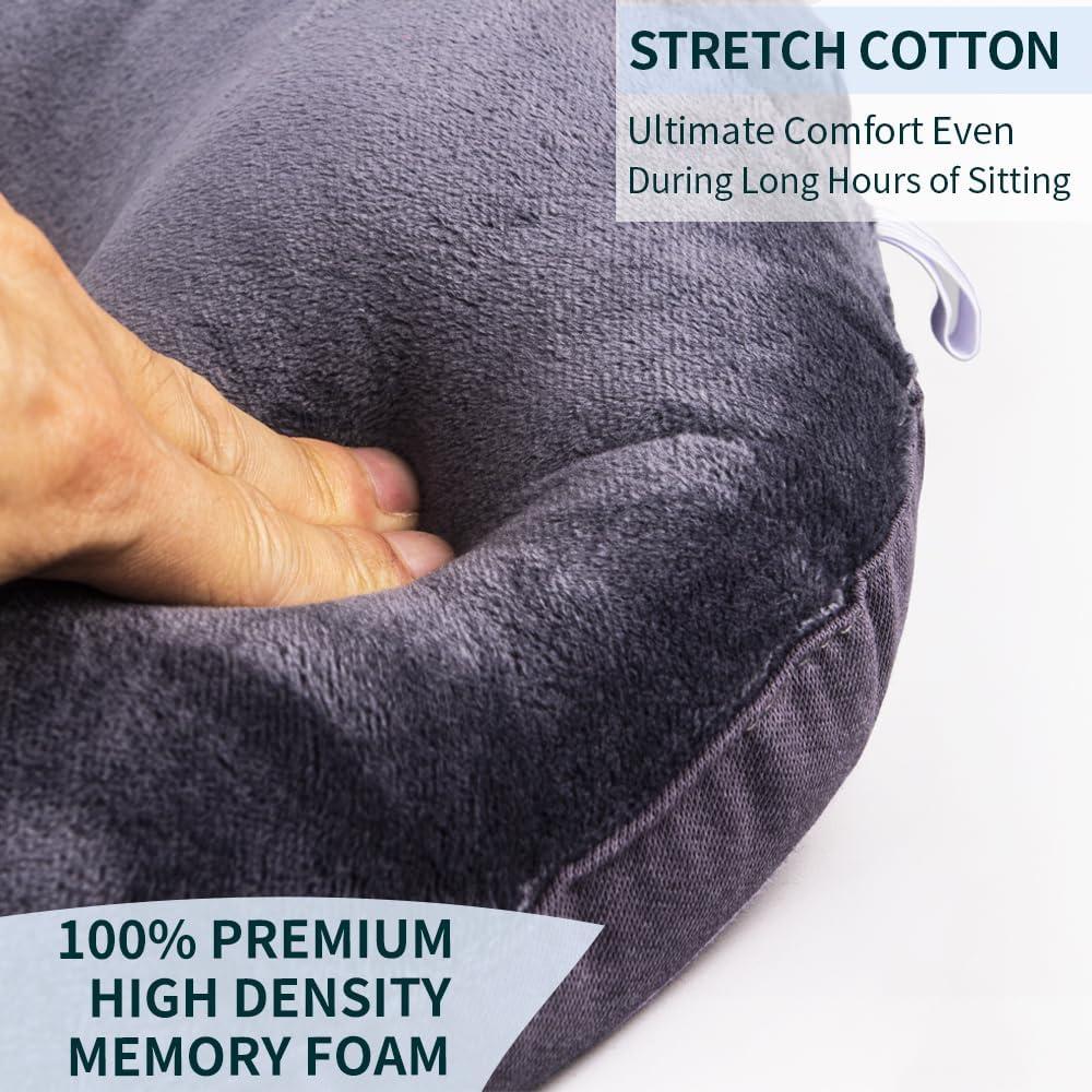 Cojín Ergonómico QIUCHA para Alivio del Dolor Coccix 40x35 cm