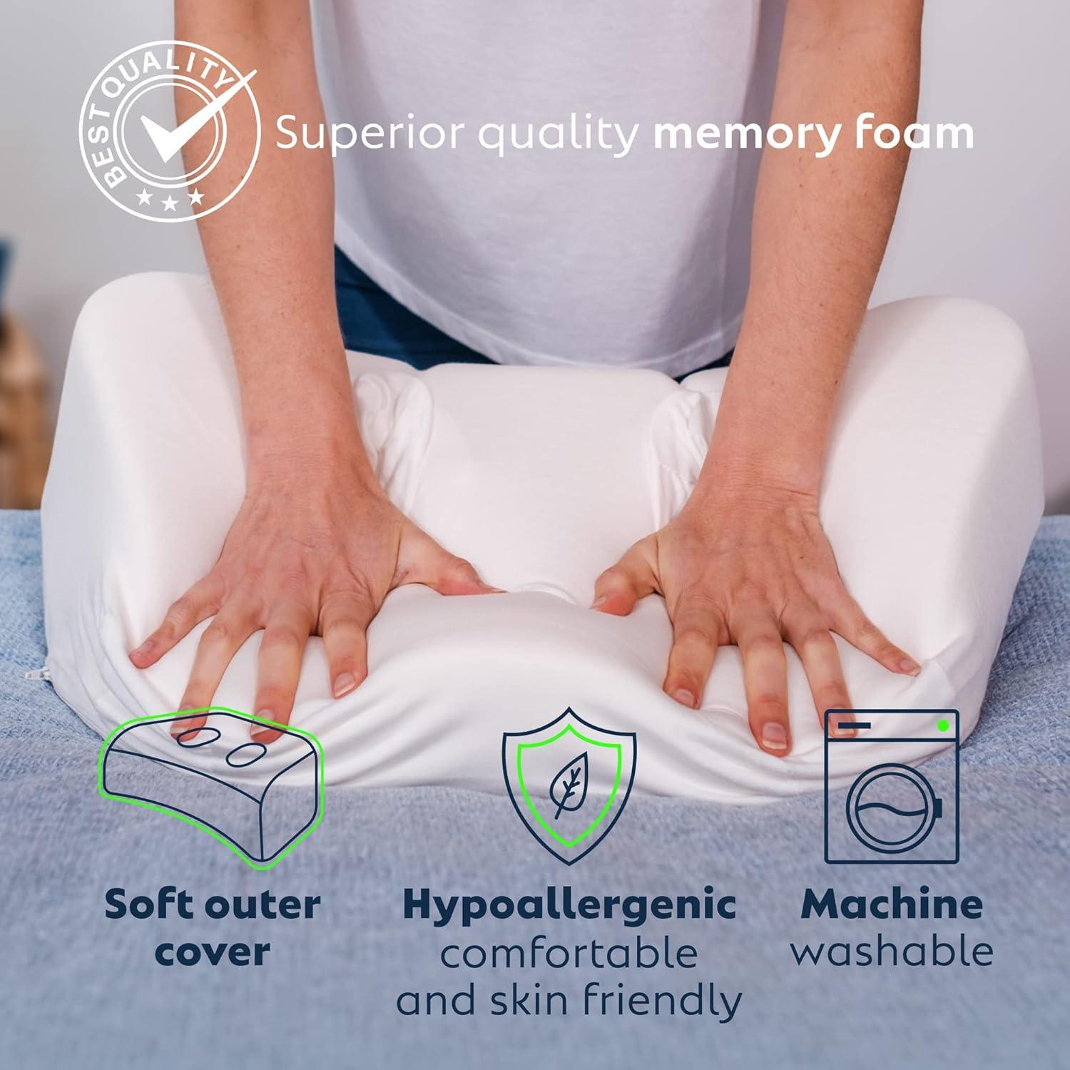 Almohada para Dormir de Lado PureComfort Ajustable 50,8x35,6cm