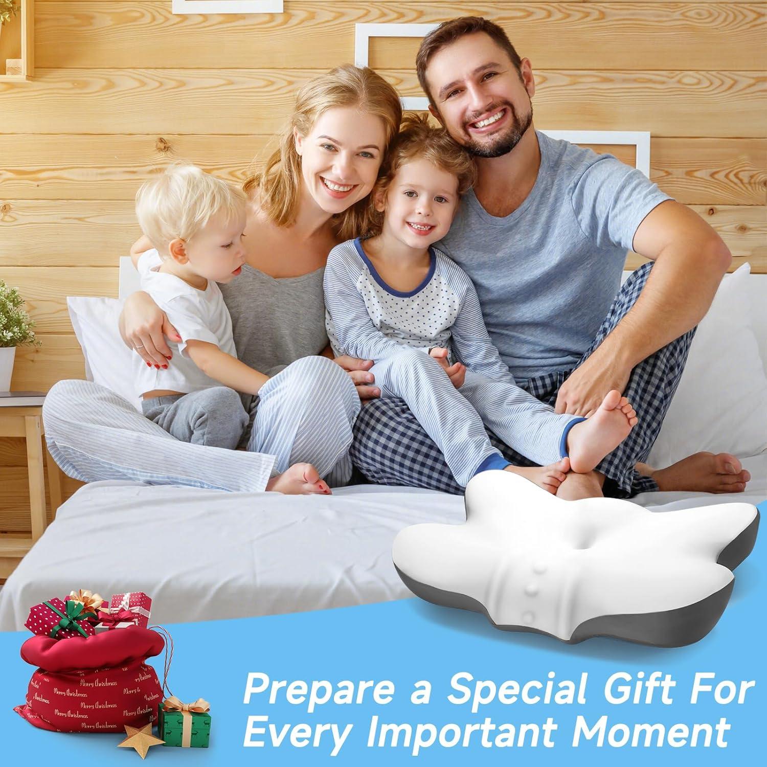 Almohada Cervical Ergonómica JIAAO Queen Espuma Viscoelástica