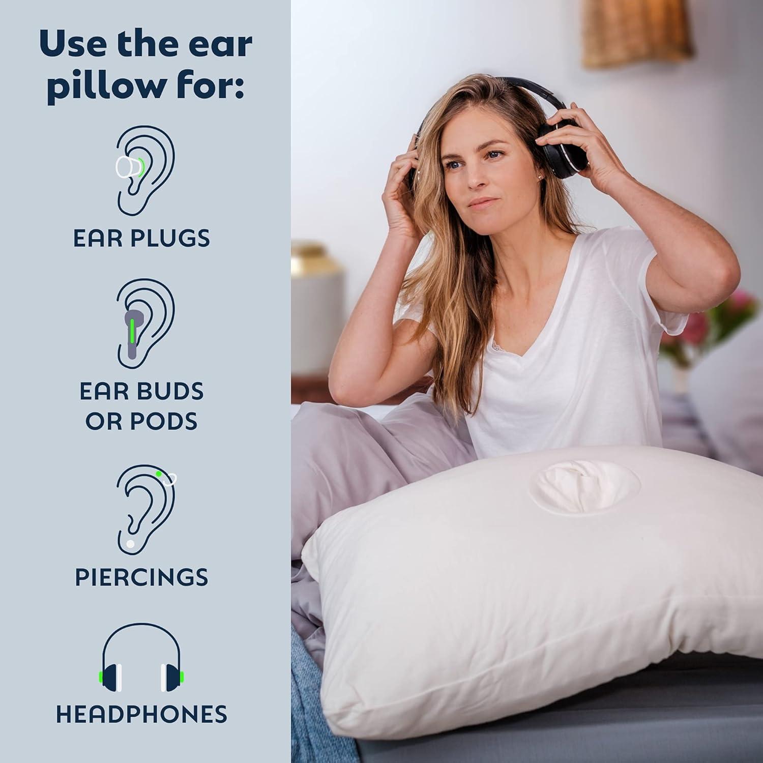 Almohada Ajustable PureComfort con Agujero para Oreja 76 cm