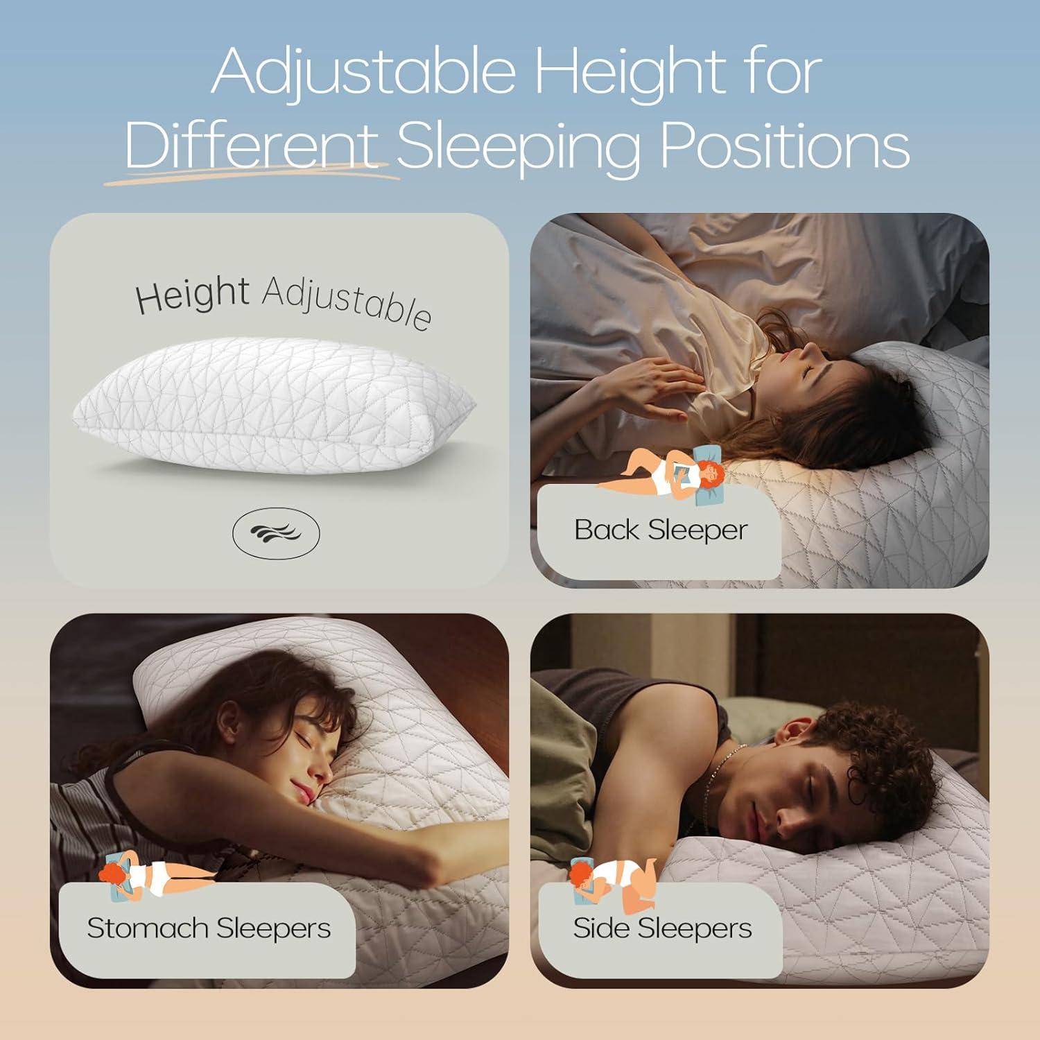 Cojín Viscoelástico Ajustable CushyOasis Queen 73x48cm