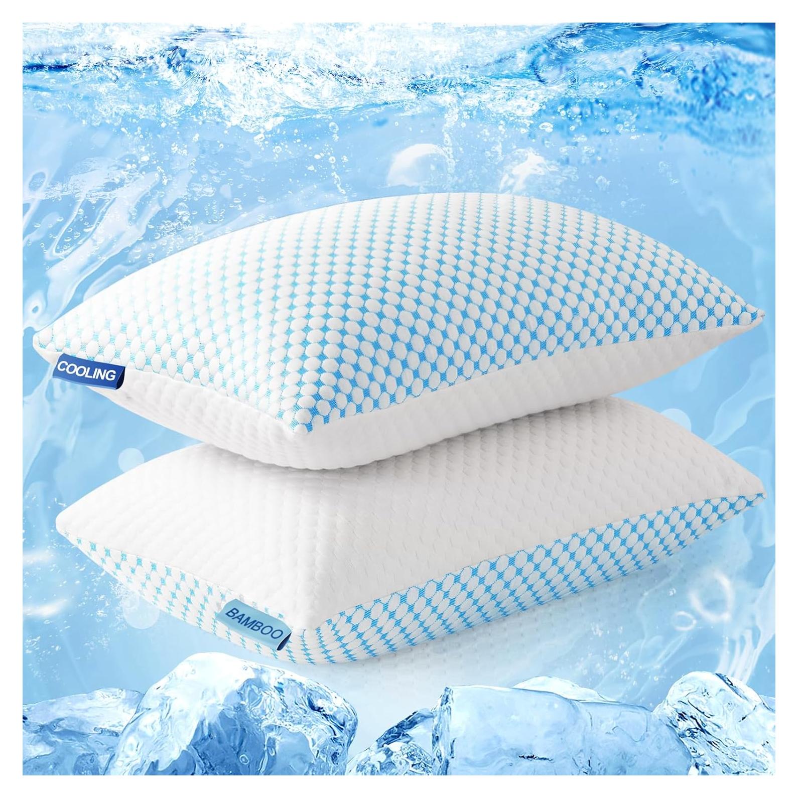 Almohadas EASELAND Firme Espuma Viscoelástica Queen 2 Pzas
