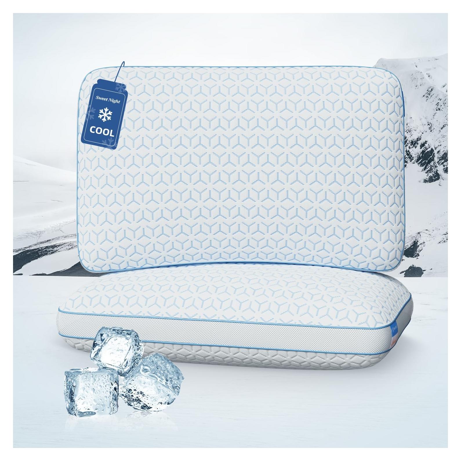 Juego de 2 Almohadas Sweetnight Cooling Queen Espuma Viscoelástica