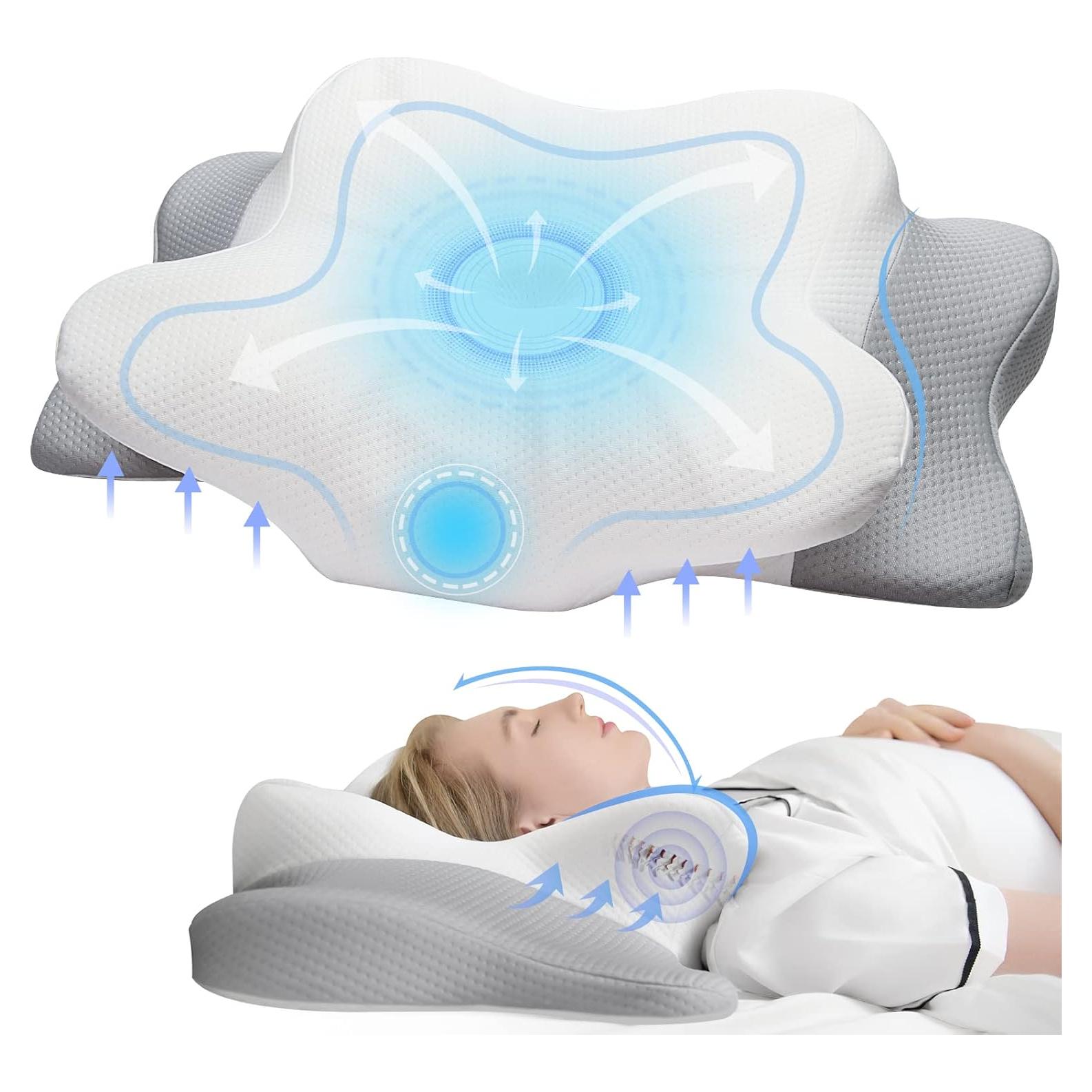 Almohada Cervical Muzsoul Reina Espuma Viscoelástica Alivio Dolor