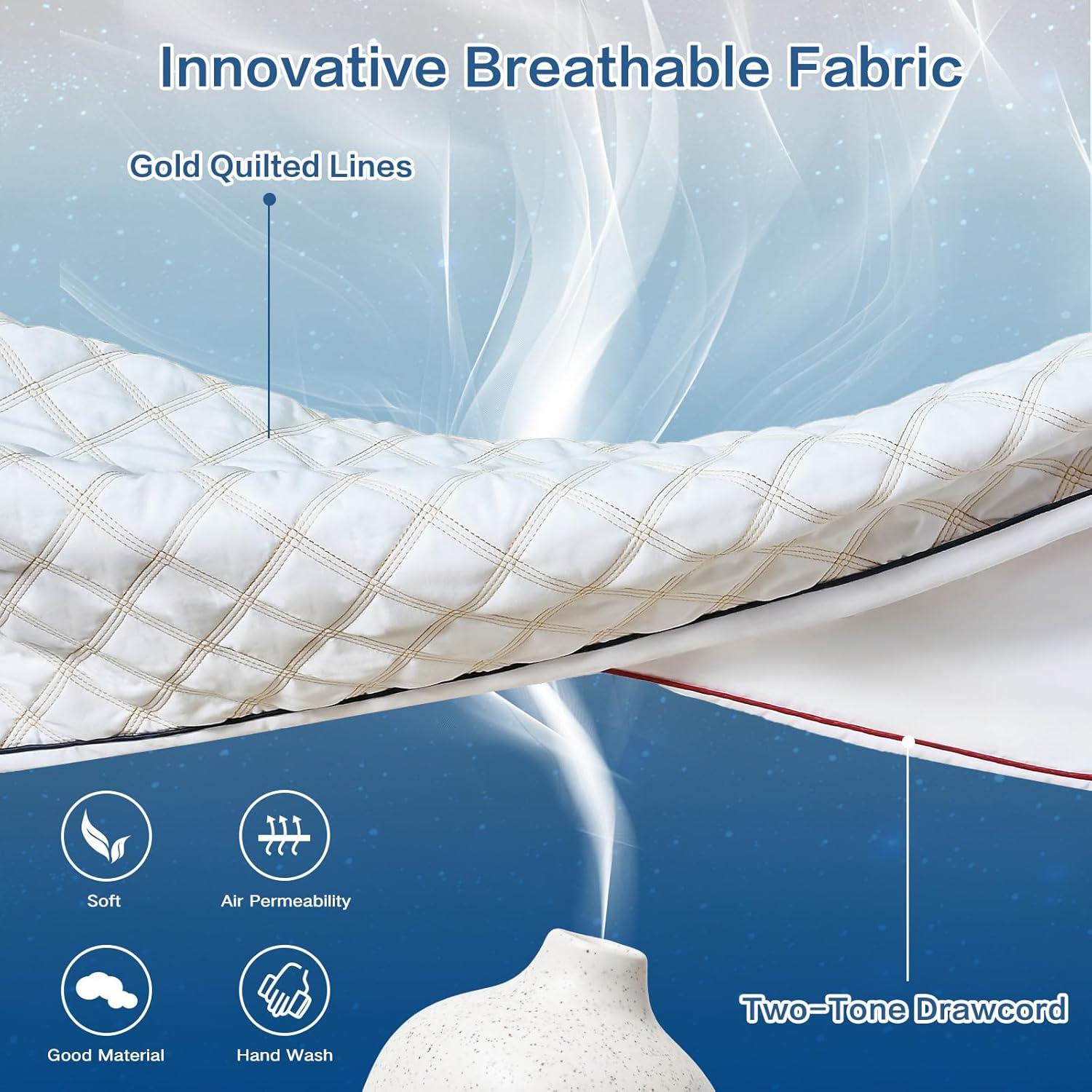 Almohada Corporal Larga YZ HOME Ajustable 50,8x137 cm Blanco