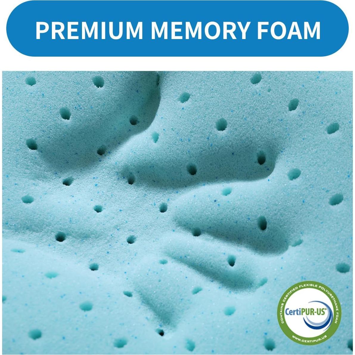 Almohada Ajustable LOFE Espuma Viscoelástica 3,05 cm Azul