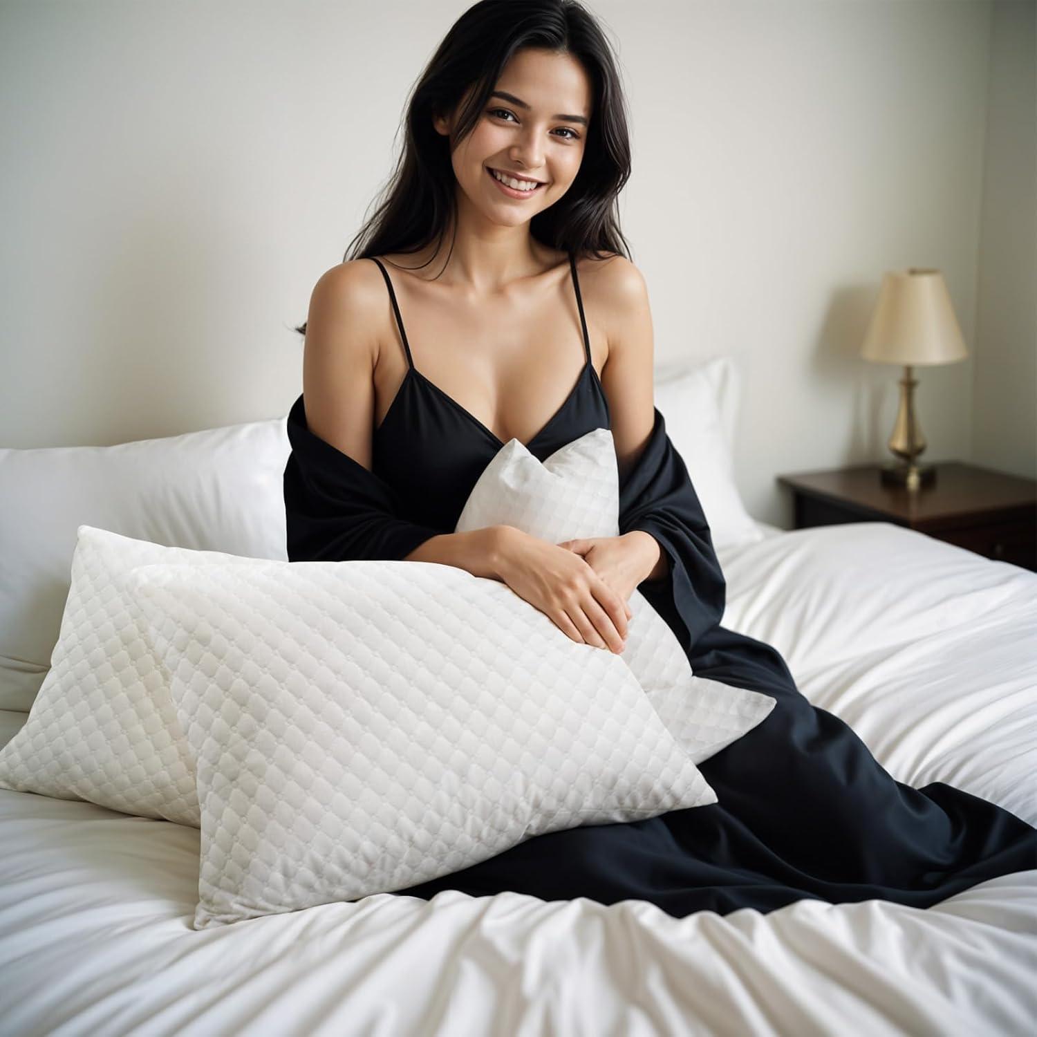 Cojines de Espuma Viscoelástica Refrigerantes OAISZ Queen Set 2