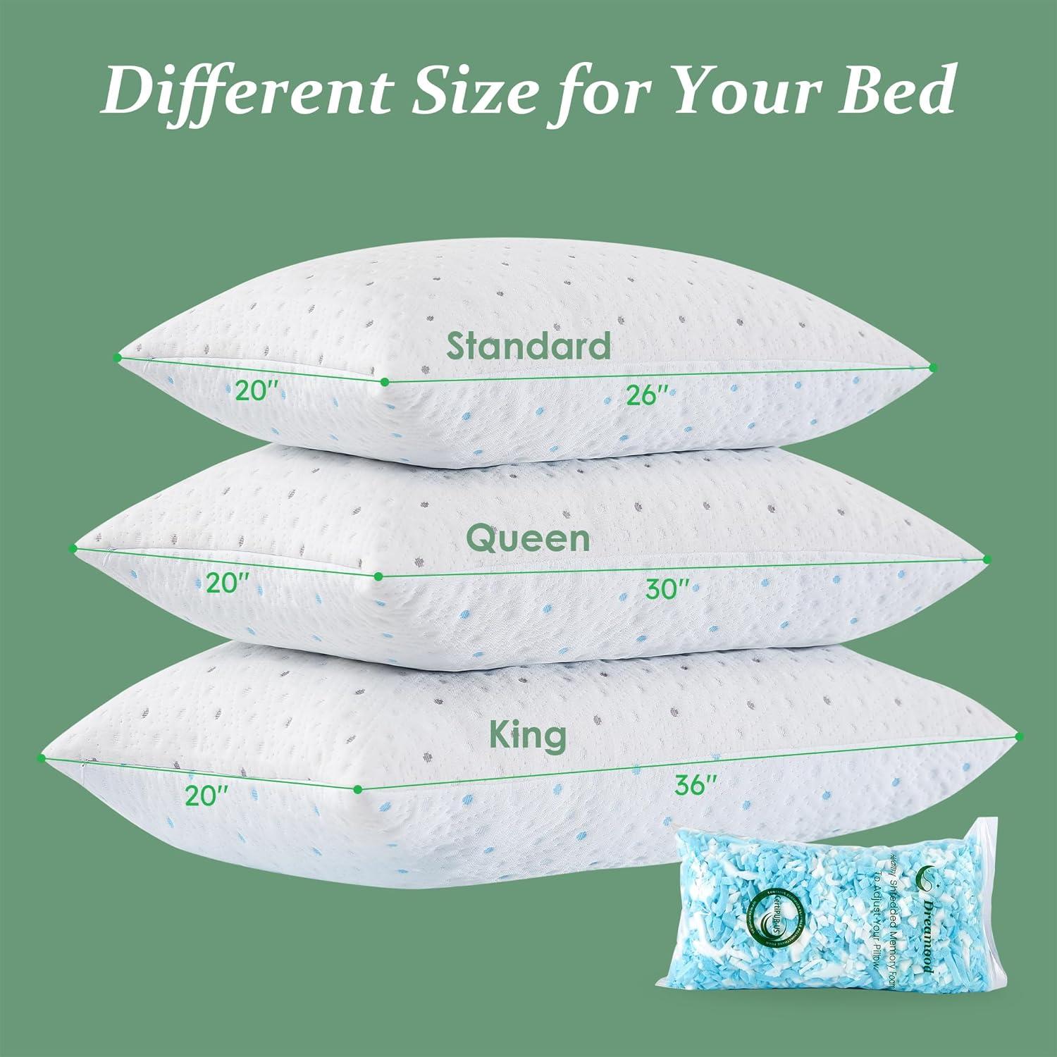 Juego de Almohadas Queen Dreamood 2 Pzas Espuma Memoria