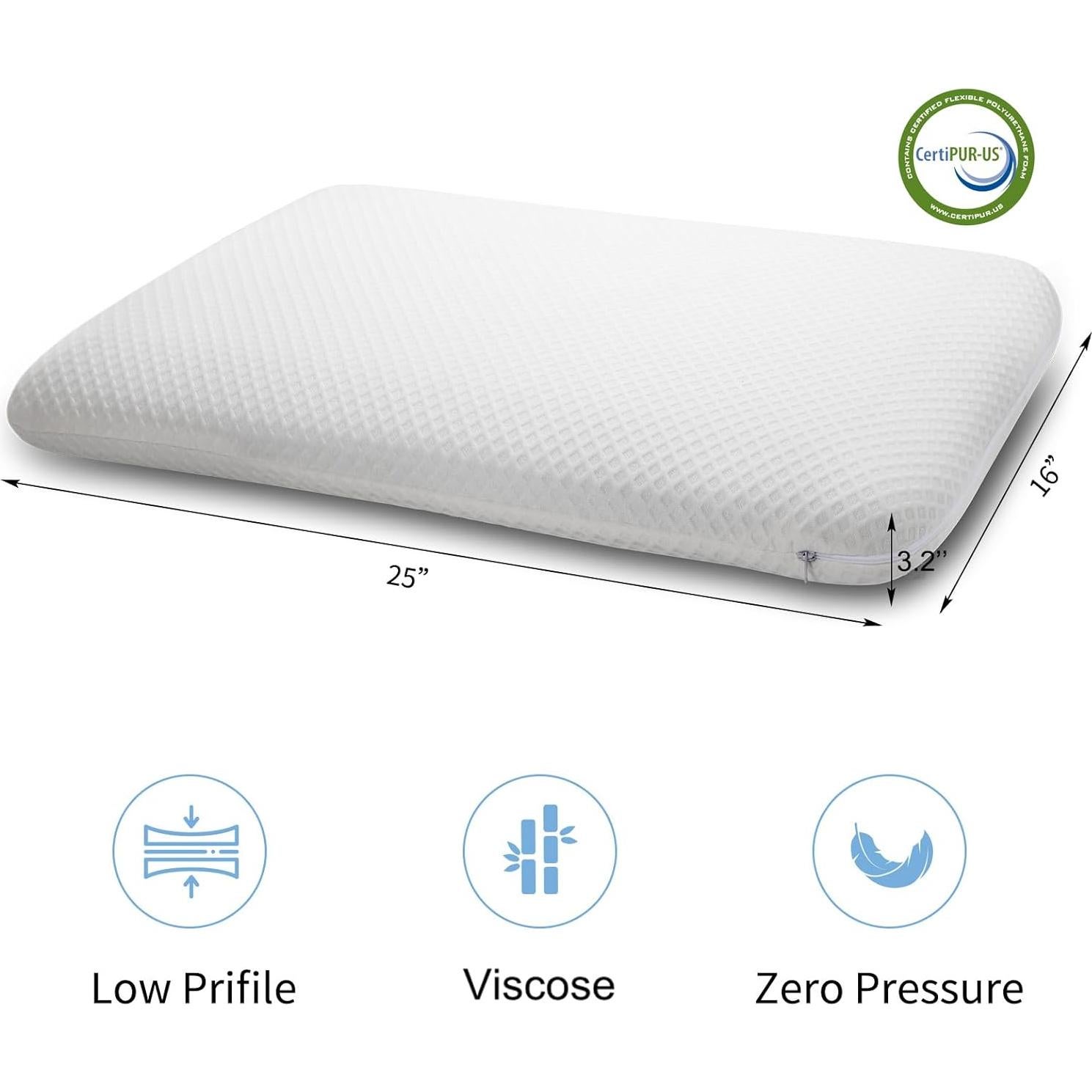 Almohada de Espuma con Memoria DLIGHT BD 8 cm Suave