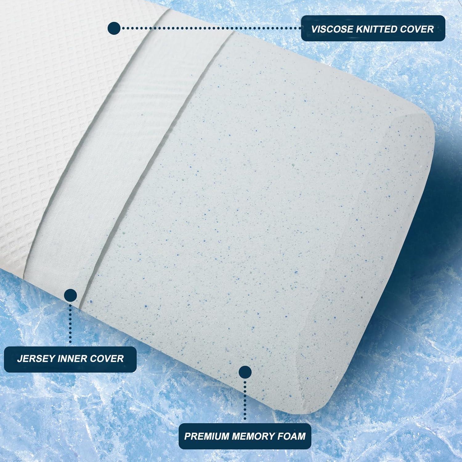 Almohada de Espuma con Memoria DLIGHT BD 8 cm Suave