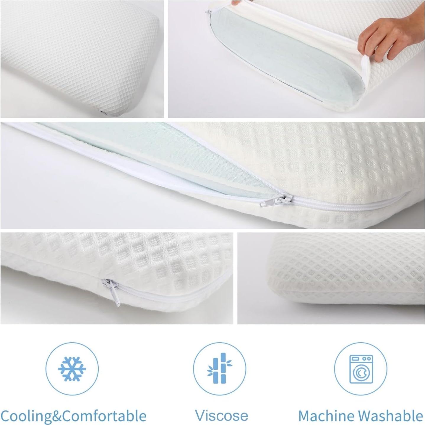 Almohada de Espuma con Memoria DLIGHT BD 8 cm Suave