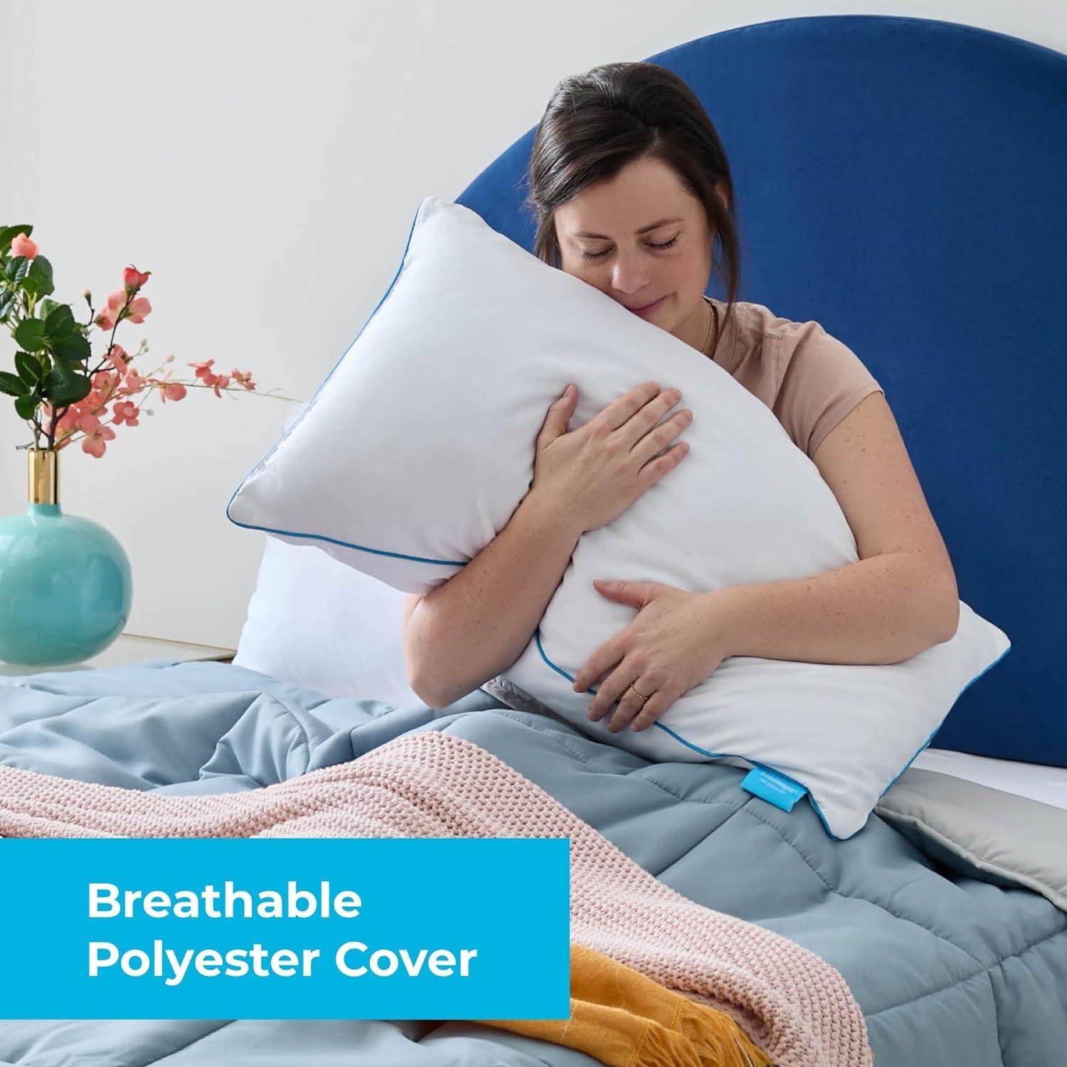 Almohadas de Espuma Viscoelástica Desmenuzada Linenspa 2 Pack King