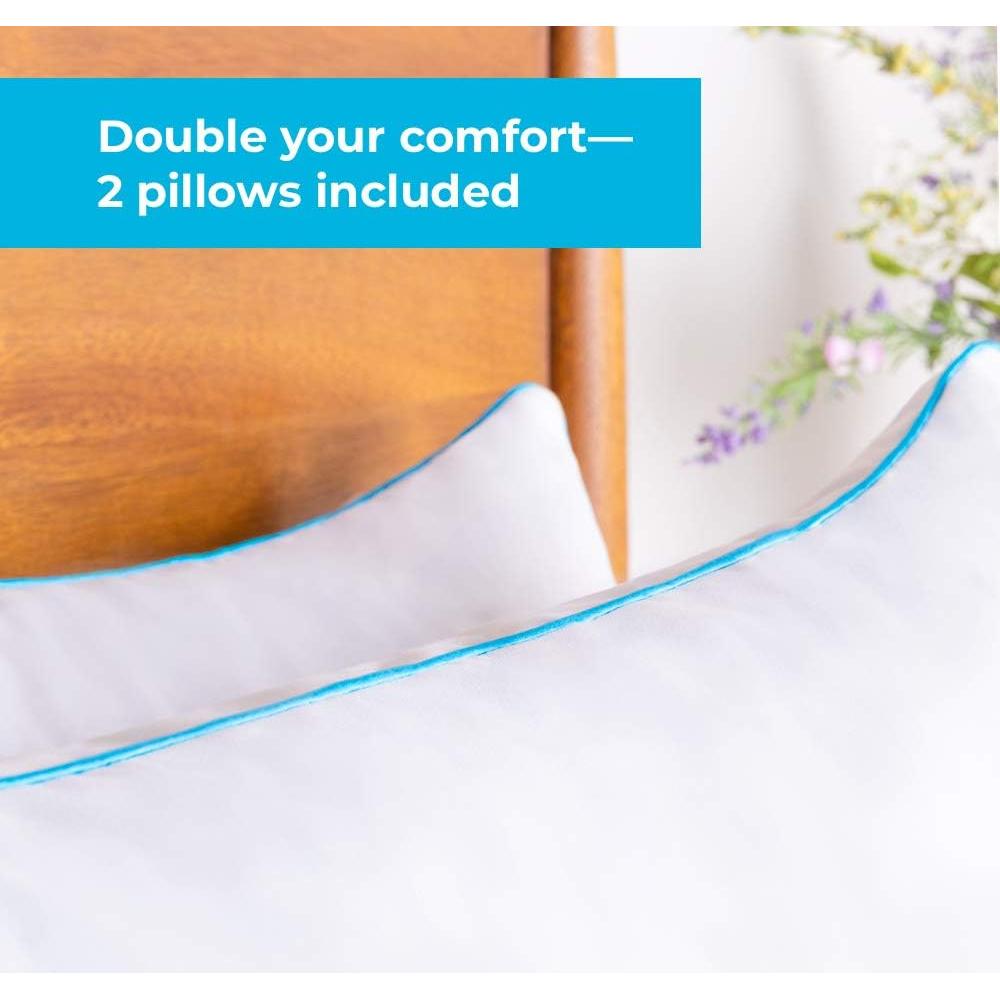 Almohadas de Espuma Viscoelástica Desmenuzada Linenspa 2 Pack King