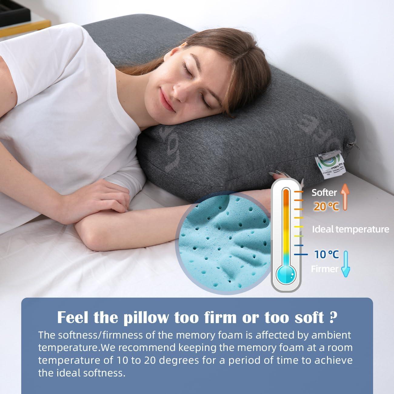 Almohada Ajustable LOFE King Espuma Memoria 4 Alturas