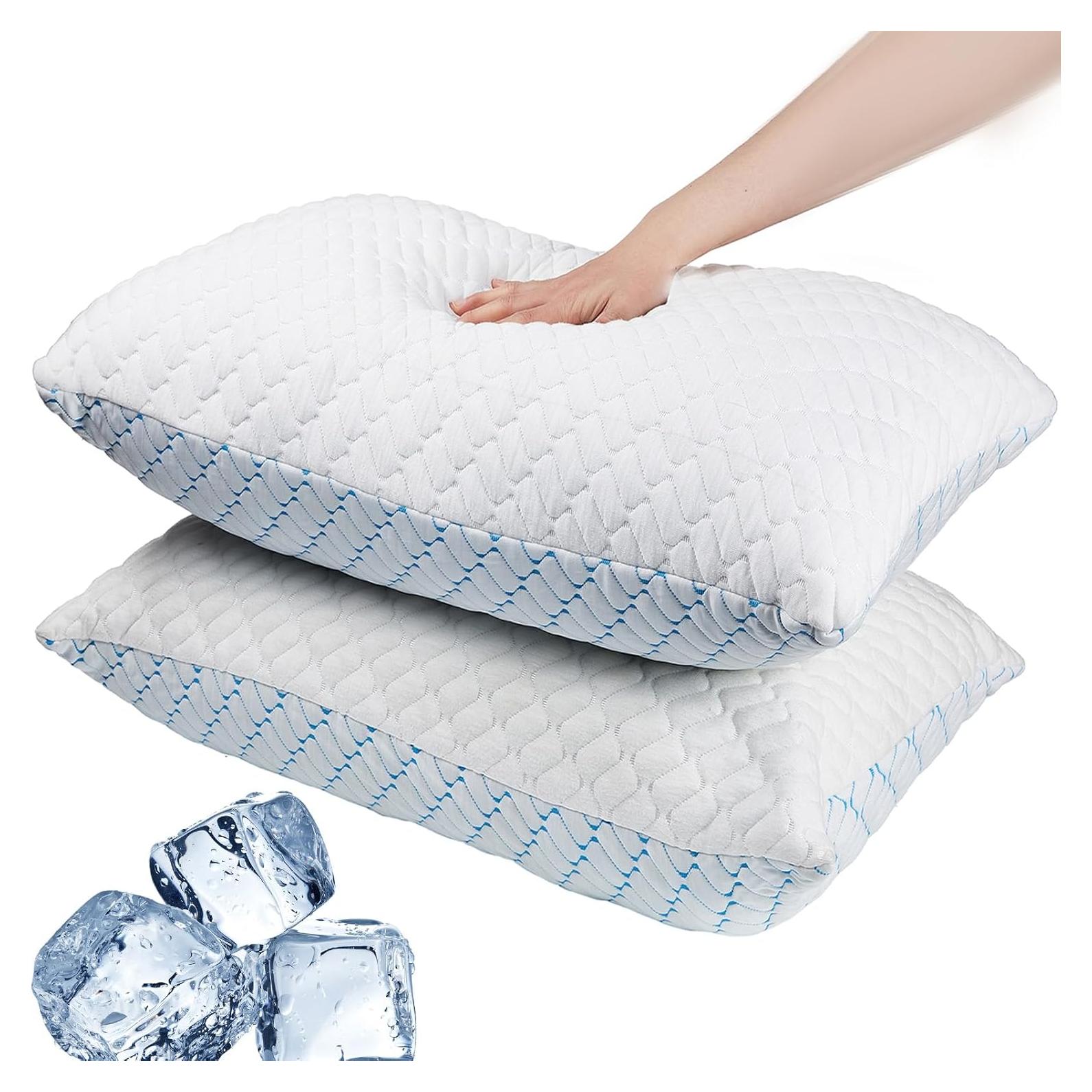 Juego de 2 almohadas VAINOC espuma viscoelástica queen ajustables