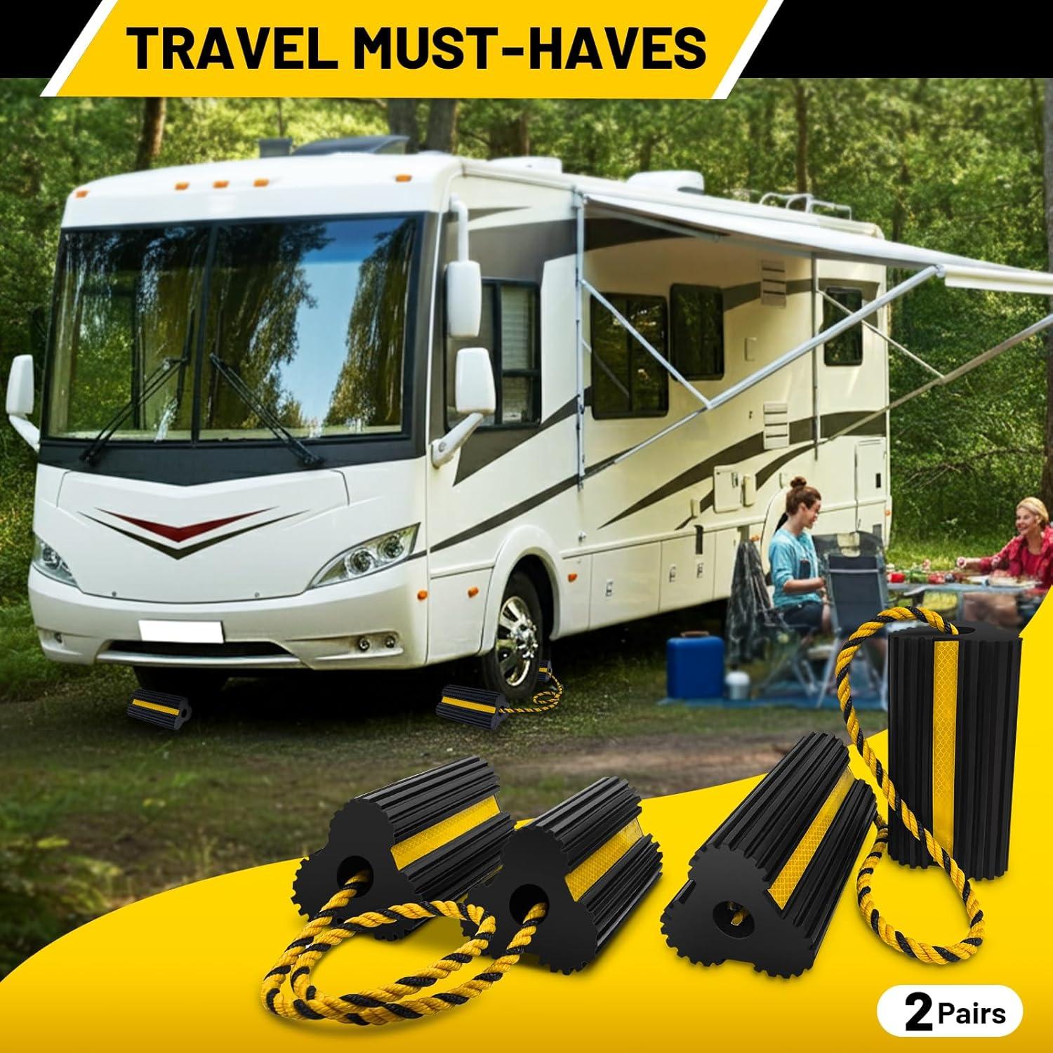 Cuñas de Rueda ROBLOCK 4 Paquetes Antideslizantes 76,2 cm