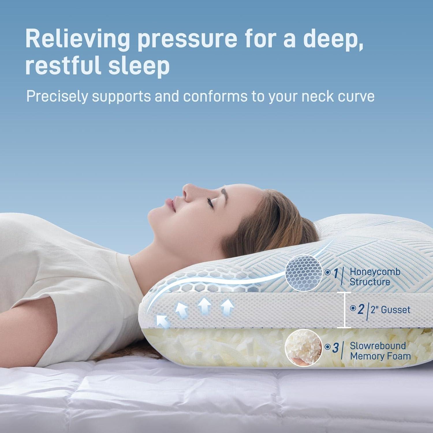 Almohada Ajustable Hipoalergénica Sylvaris Queen 71x48cm