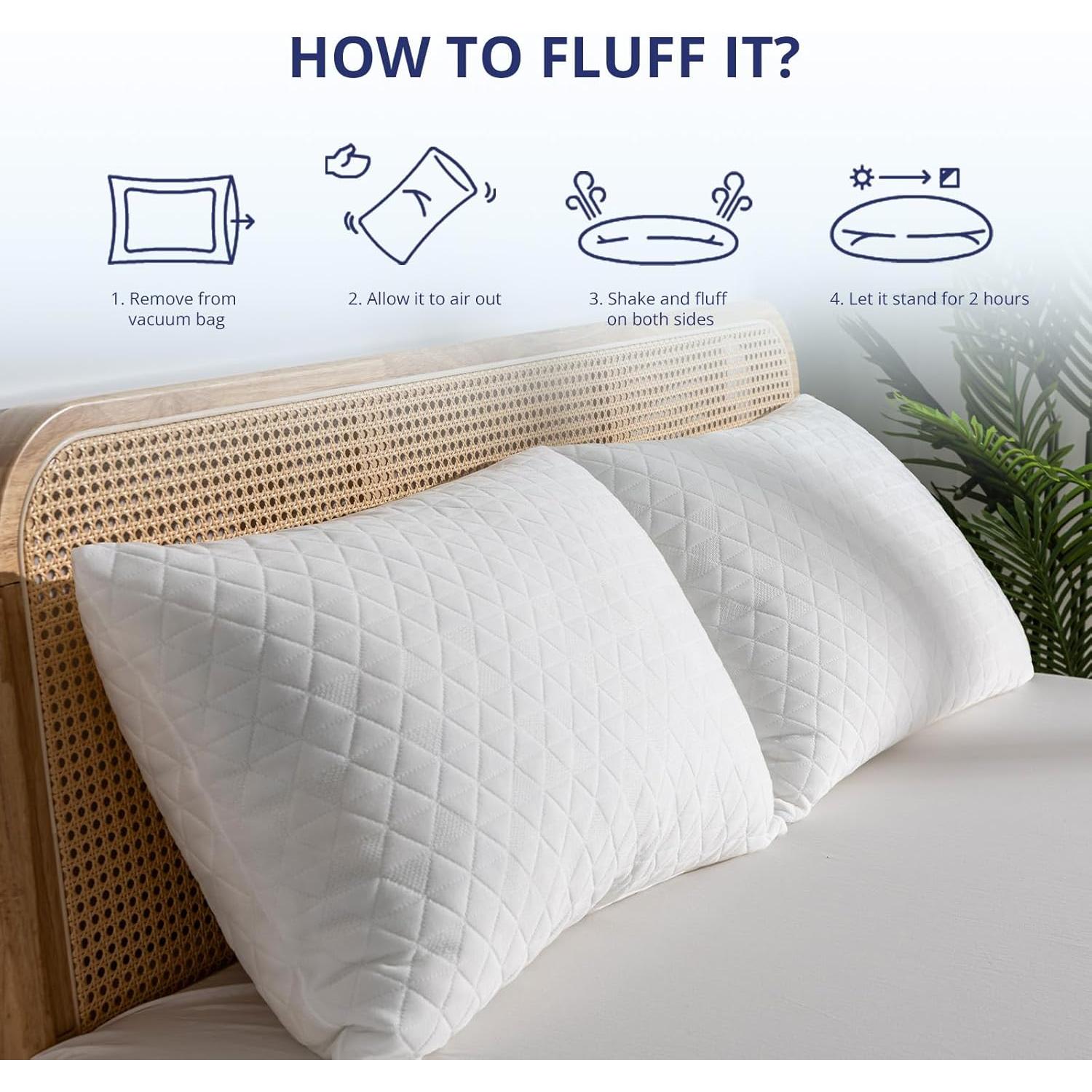 Almohada de Espuma de Memoria EGOHOME Estándar Reina 1 Pz