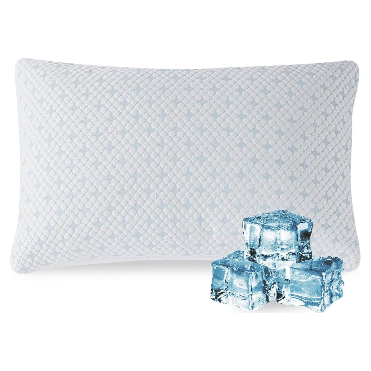 Cojín Queen EGOHOME Espuma Viscoelástica Refrigerante Ajustable