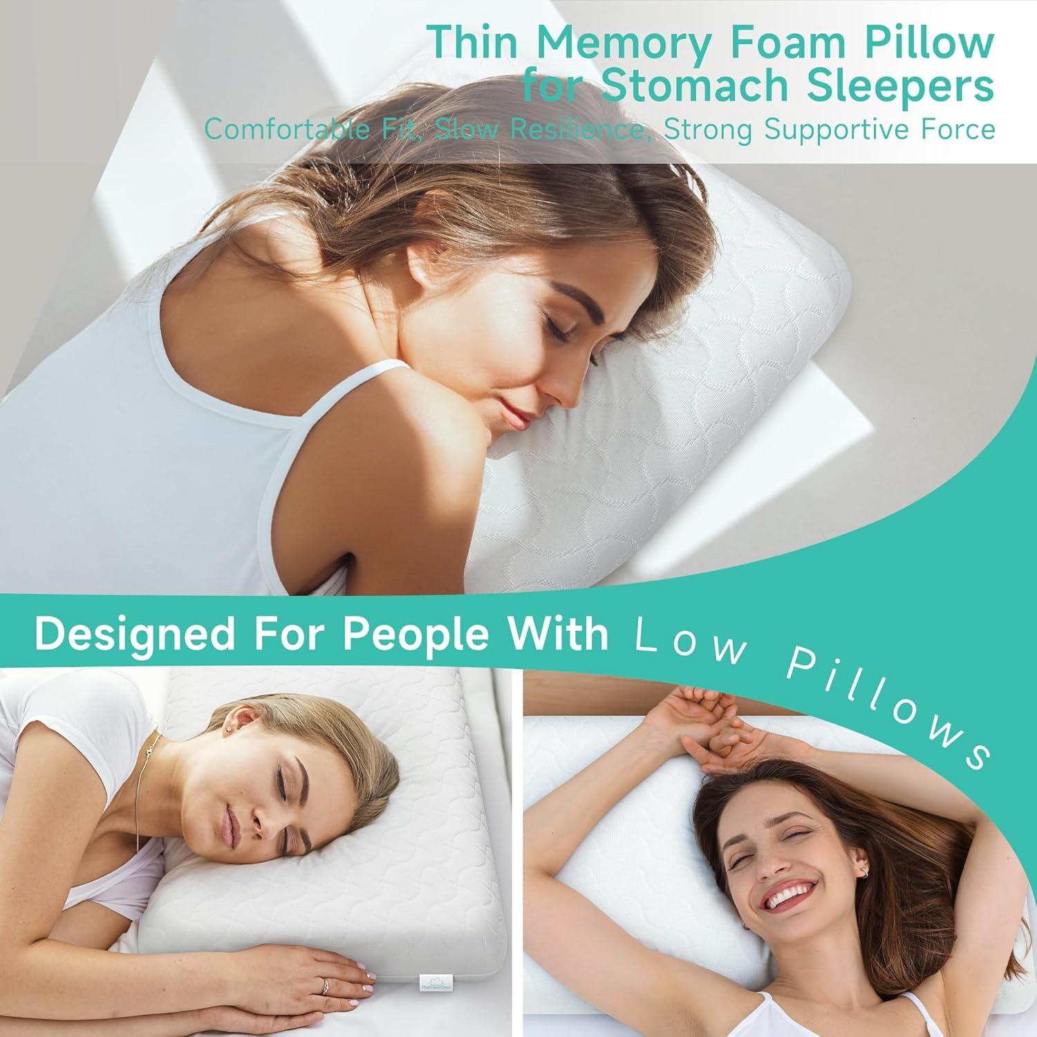 Almohada de Espuma de Memoria PlushHavenCloud Reina 26x40 cm