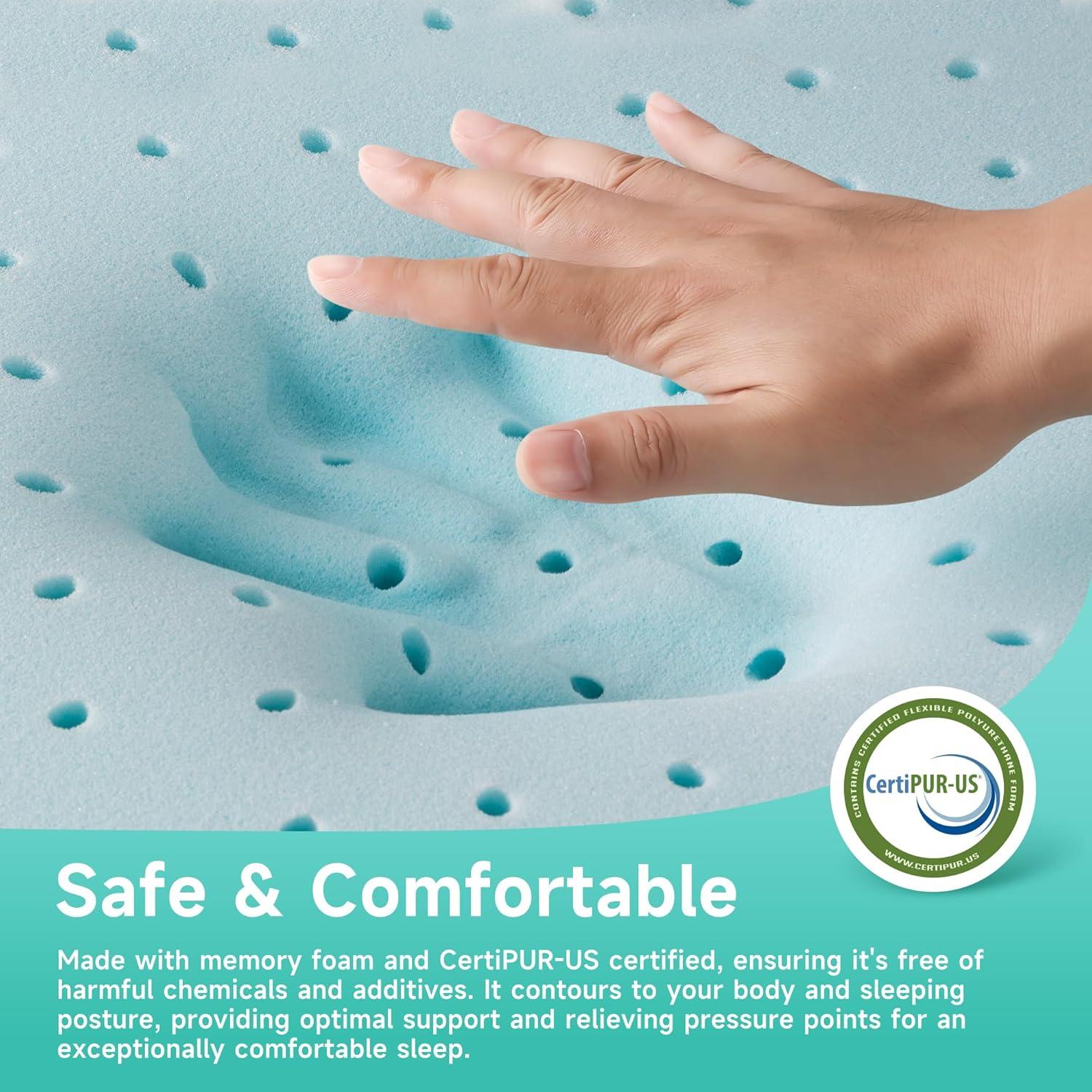 Almohada de Espuma de Memoria PlushHavenCloud Reina 26x40 cm