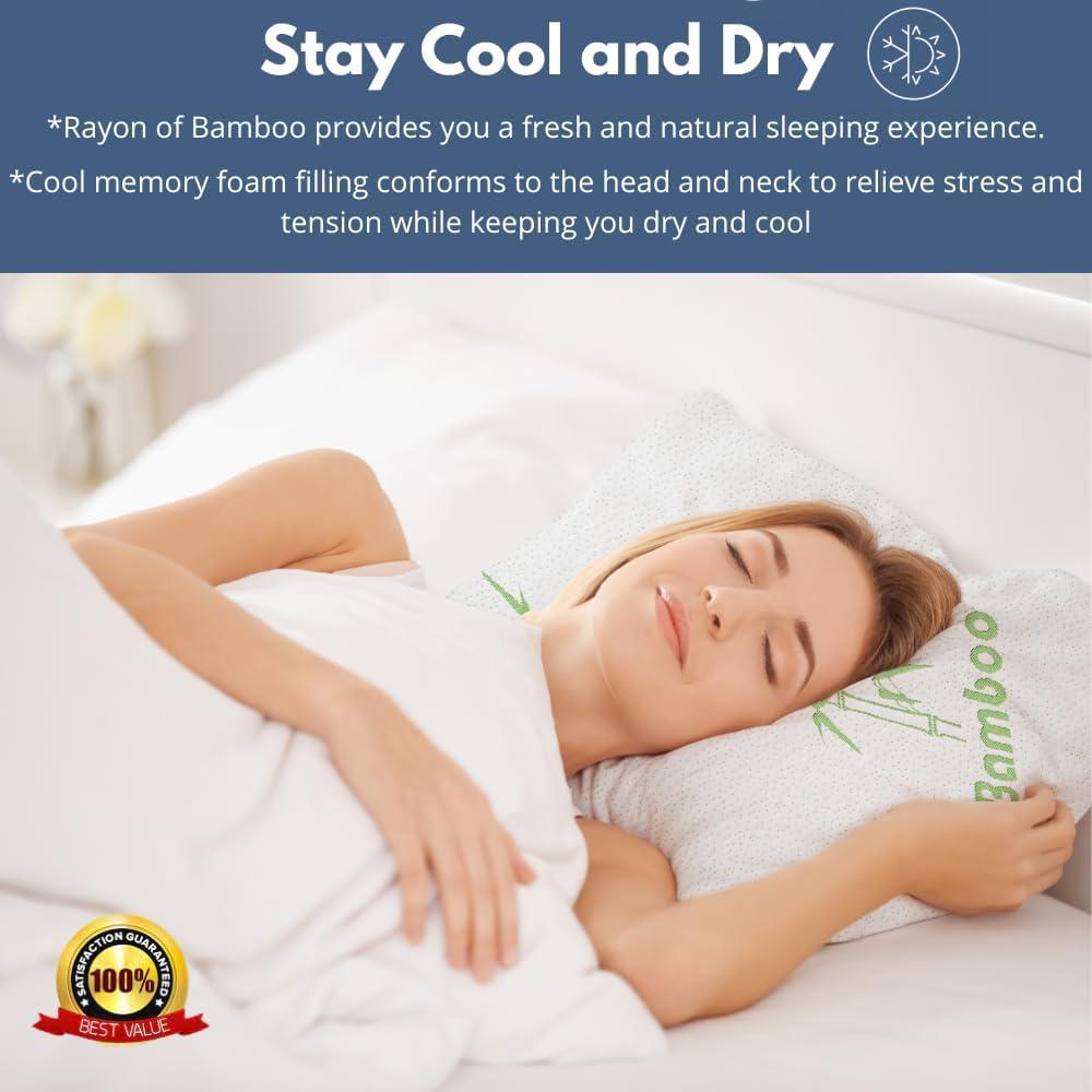 Juego de 2 almohadas viscoelásticas DreamField tamaño Queen