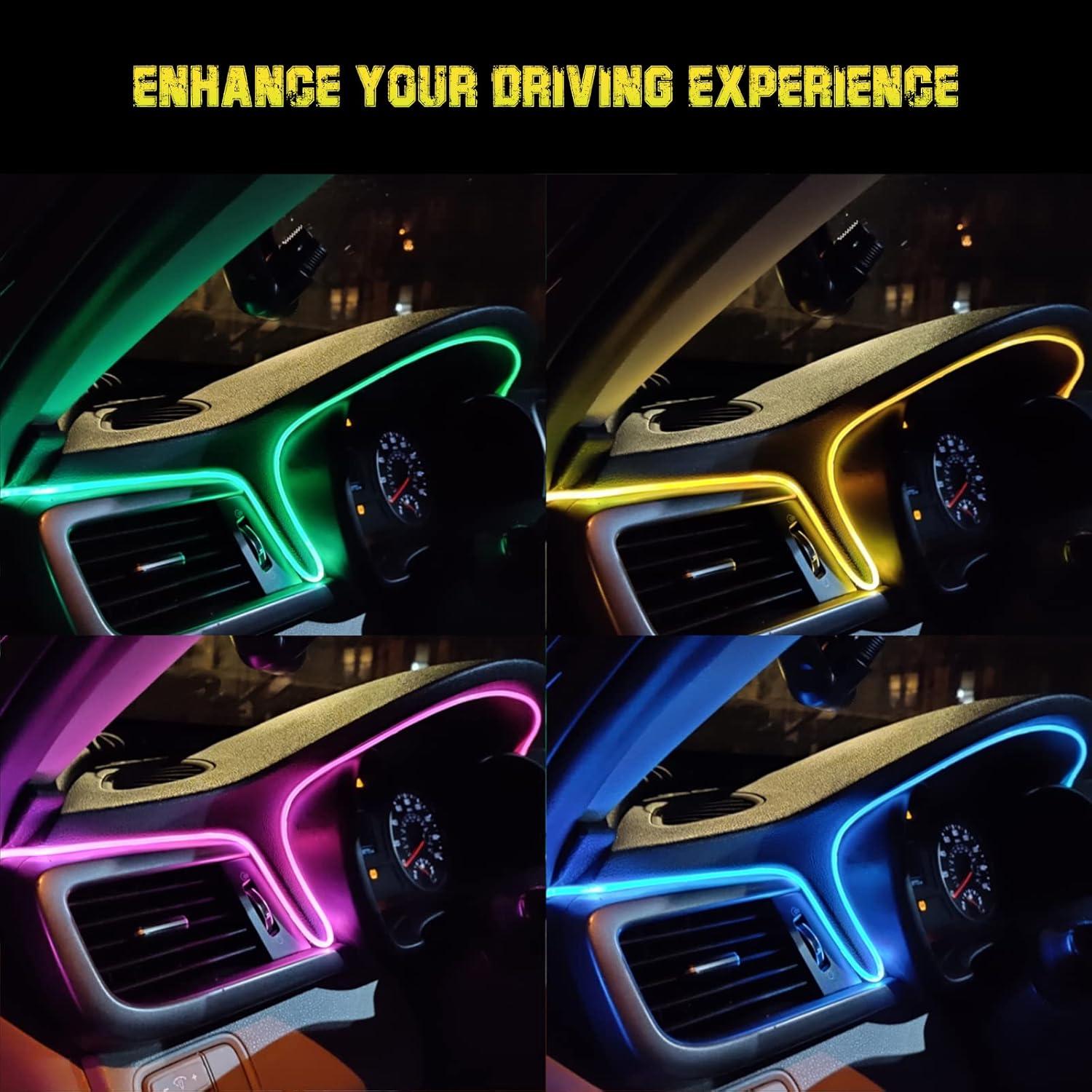 Luces LED de tira Jushope FN5 USB-5-SK RGB para coche