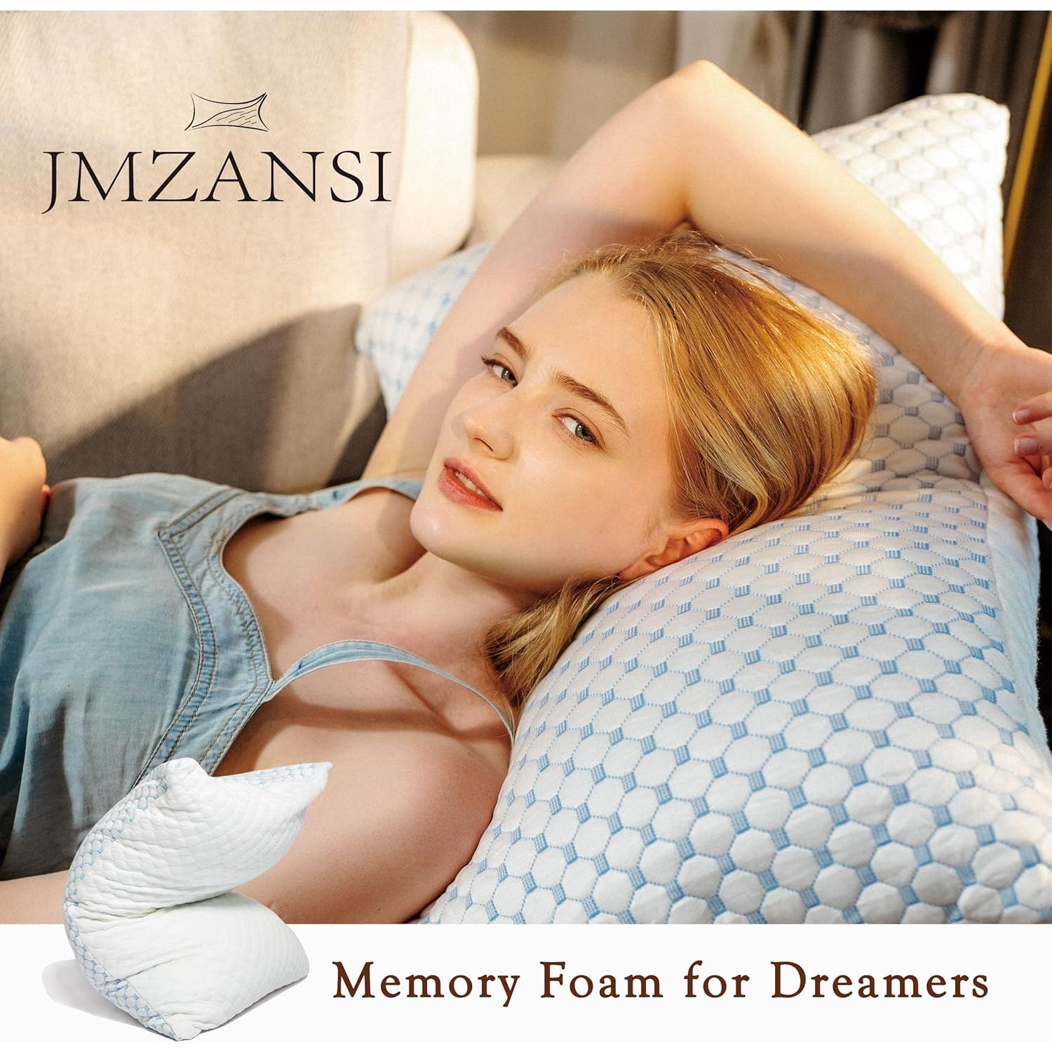 Almohada Ajustable Viscoelástica JMZANSI Queen 2 Unidades