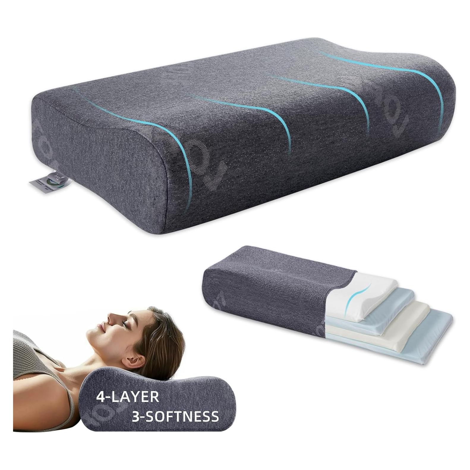 Almohada Cervical Ajustable LOFE - Espuma de Memoria 60x36 cm