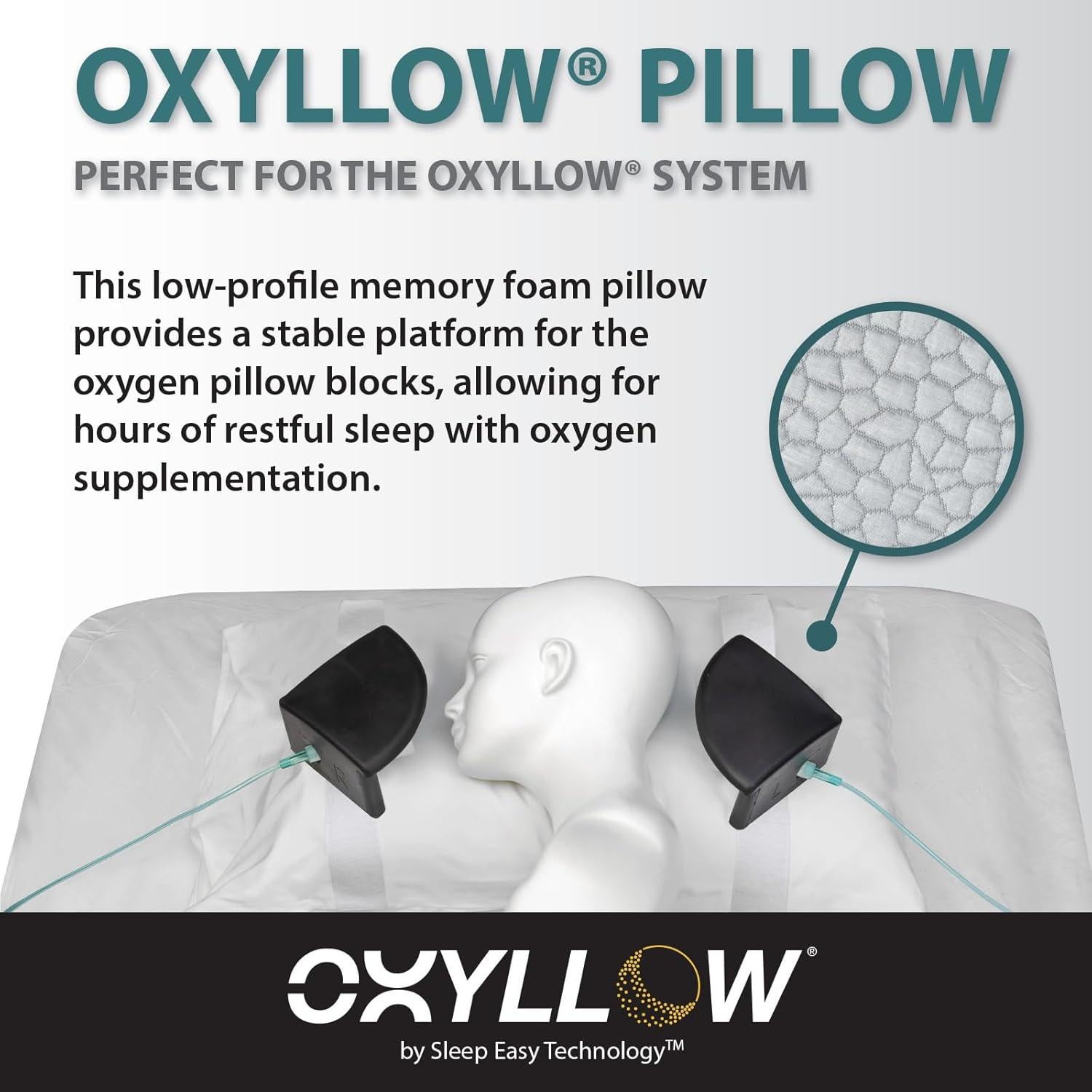 Almohada Viscoelástica Oxyllow Refrigerante Hipoalergénica