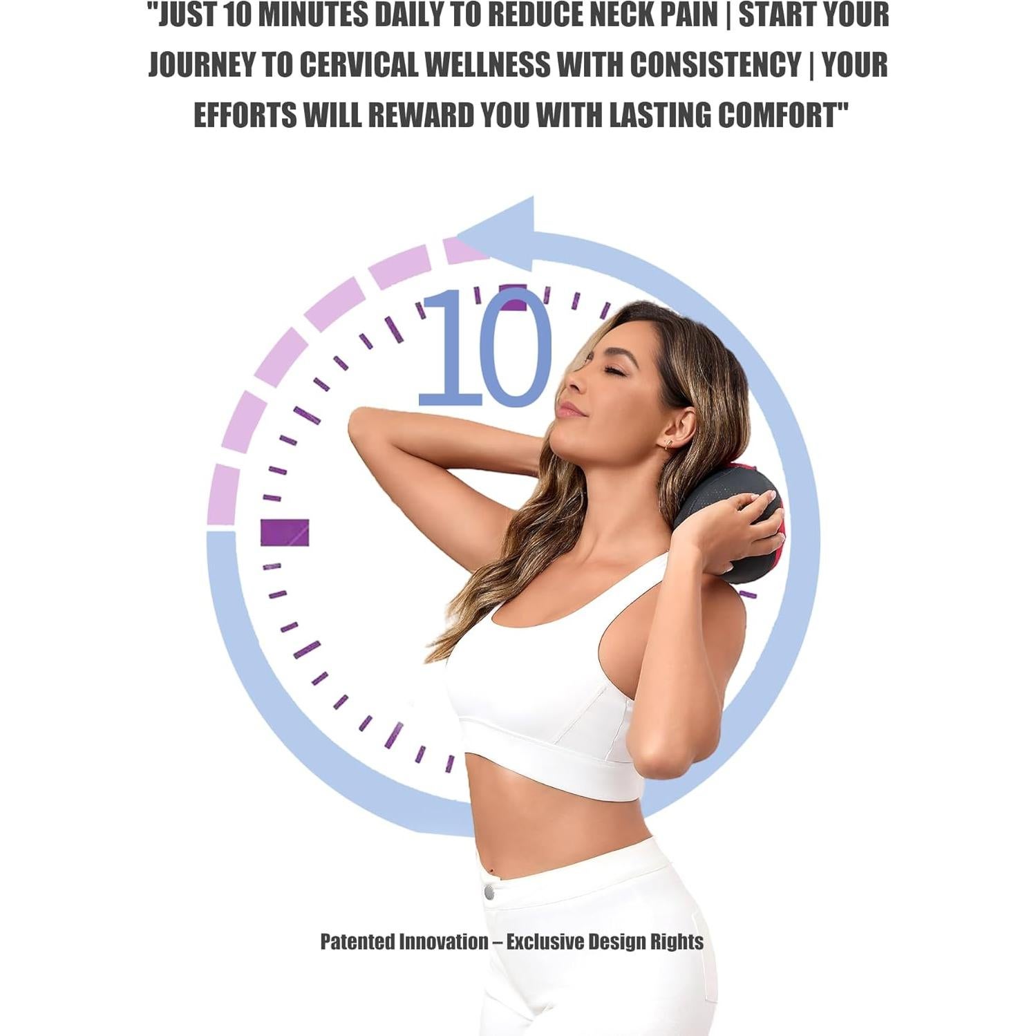 Almohada Cervical Ergonómica Bespilow Doble Capa 30x13 cm